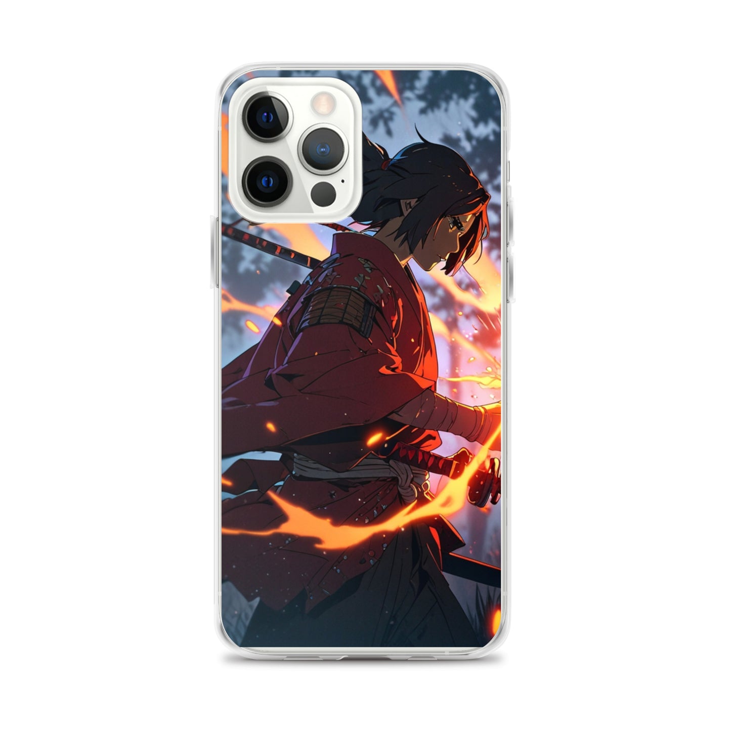 Fire samurai Clear Case for iPhone®