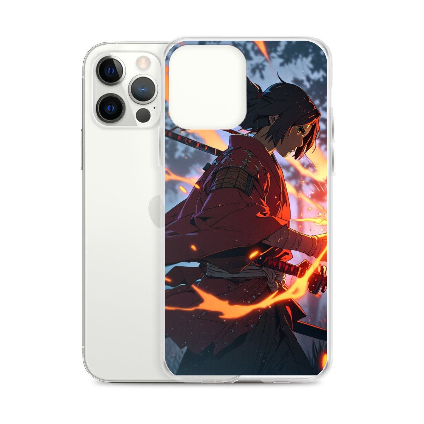 Fire samurai Clear Case for iPhone®