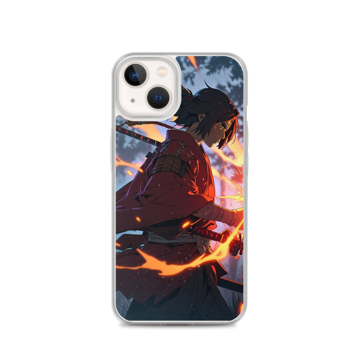 Fire samurai Clear Case for iPhone®