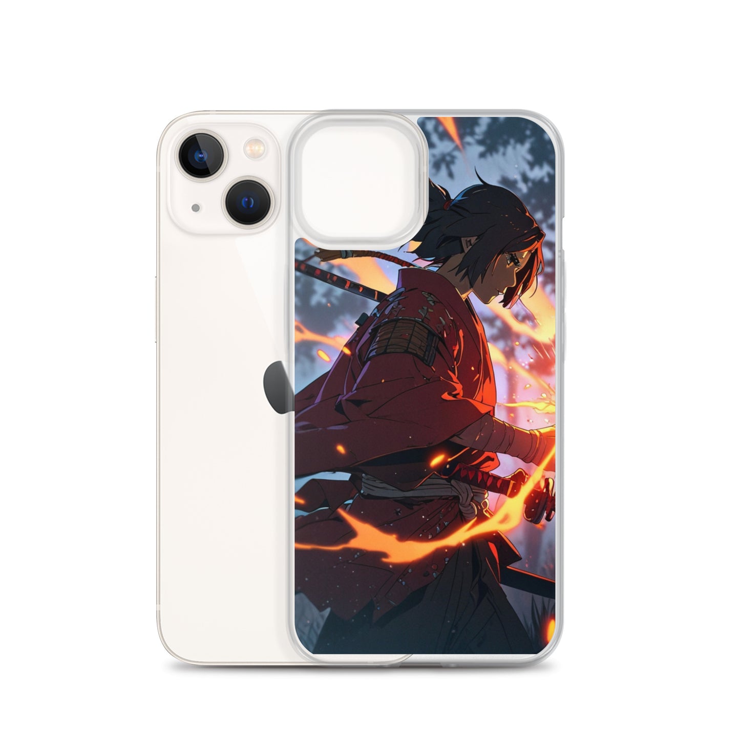 Fire samurai Clear Case for iPhone®