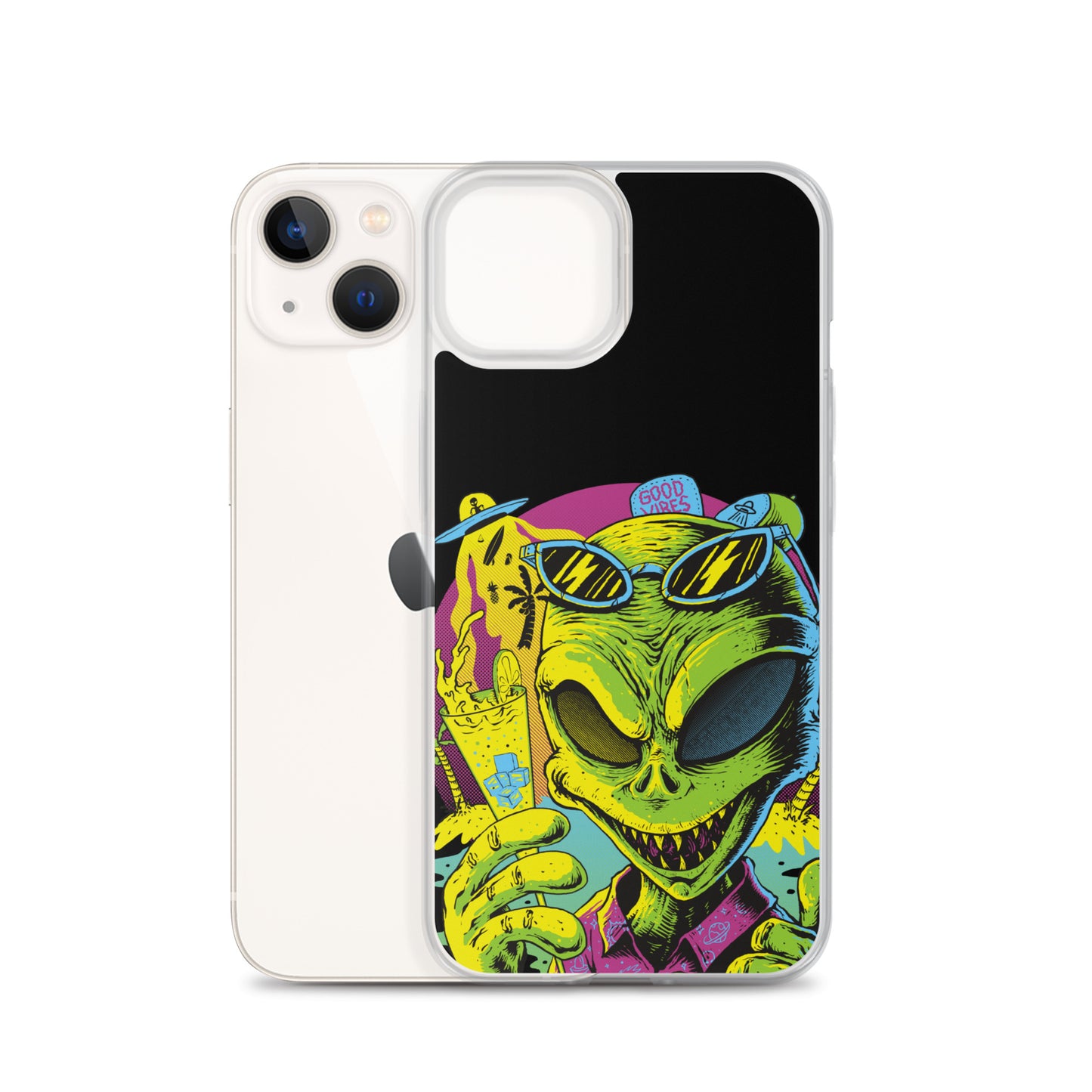 Cool Alien Clear Case for iPhone®