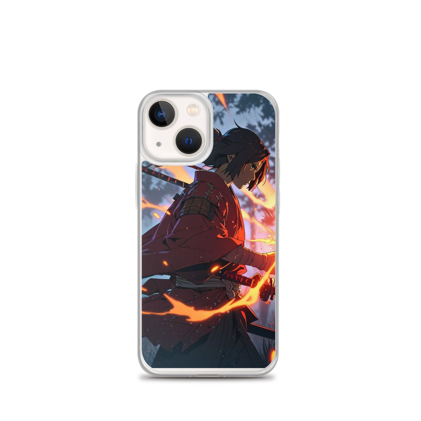 Fire samurai Clear Case for iPhone®