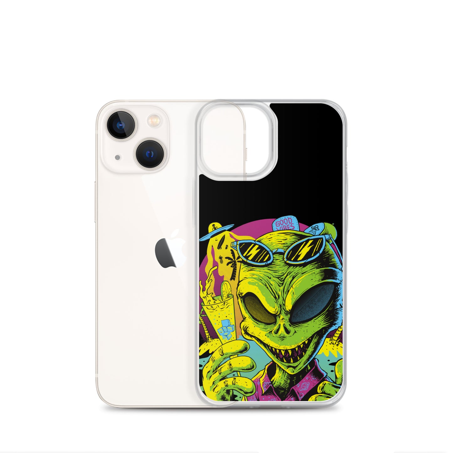 Cool Alien Clear Case for iPhone®