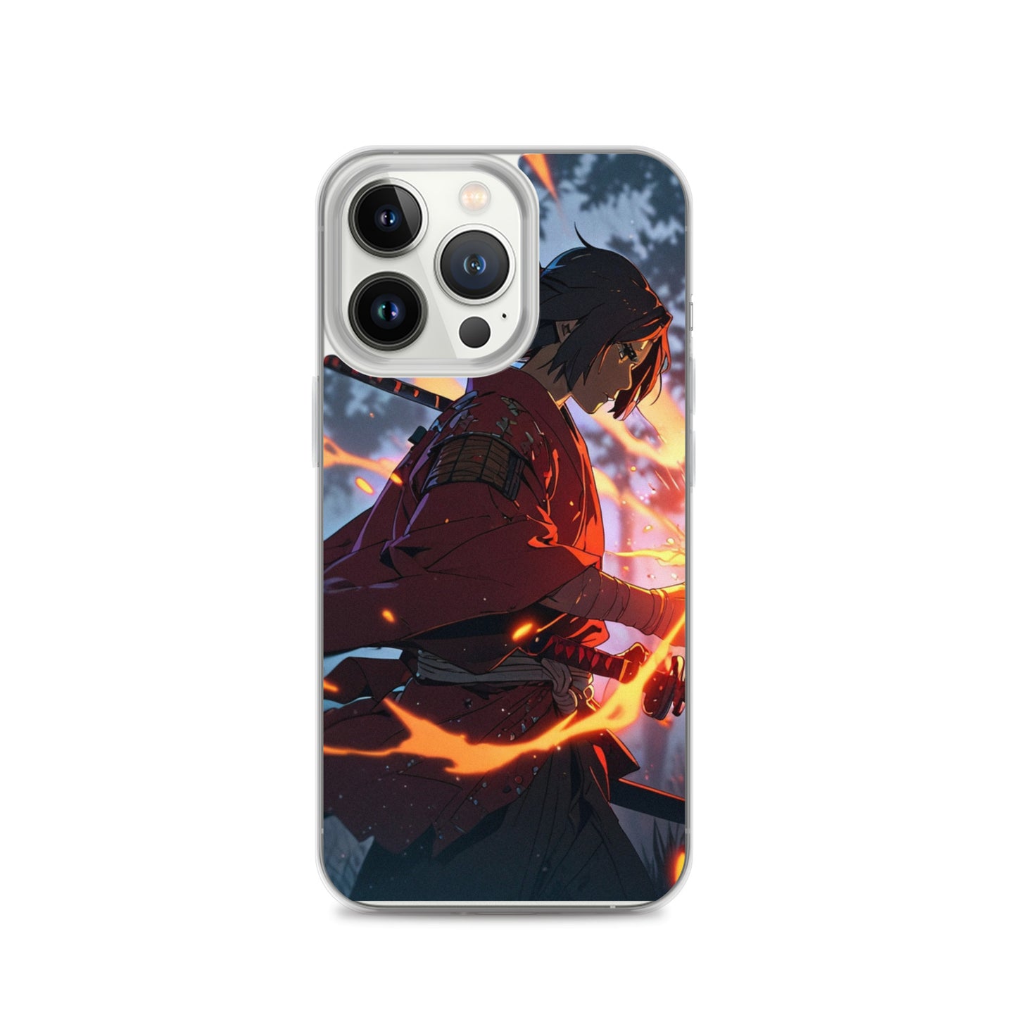 Fire samurai Clear Case for iPhone®
