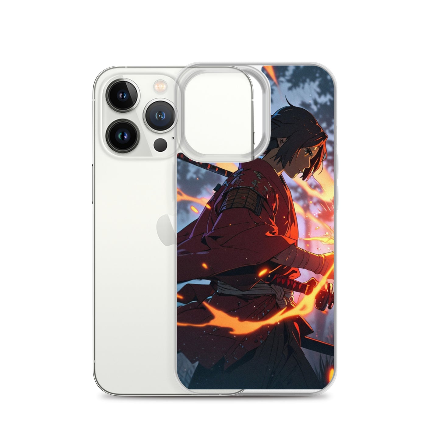 Fire samurai Clear Case for iPhone®