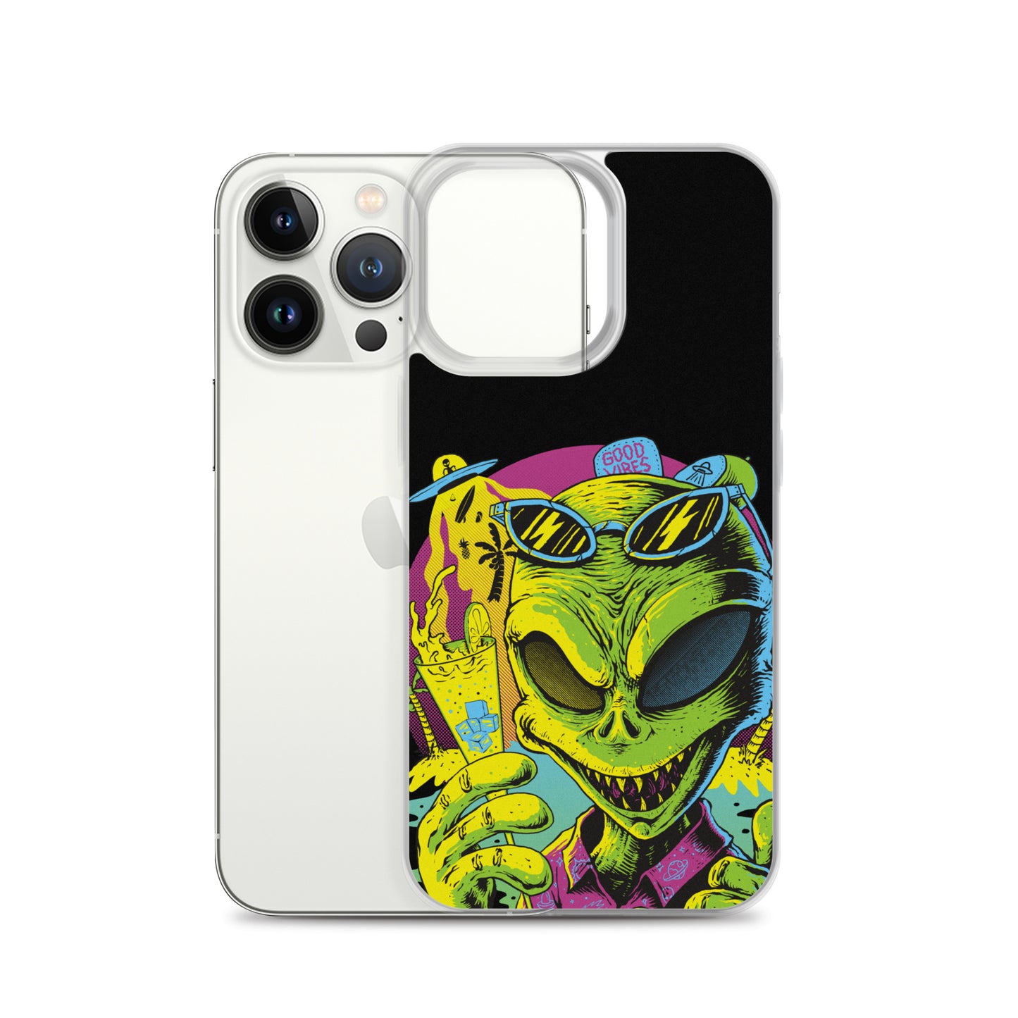 Cool Alien Clear Case for iPhone®