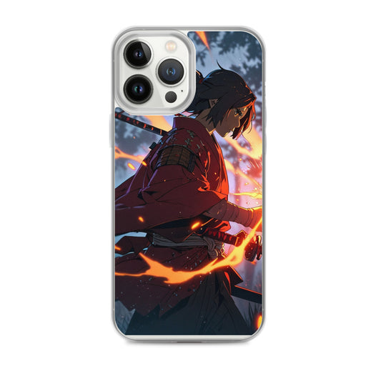 Fire samurai Clear Case for iPhone®