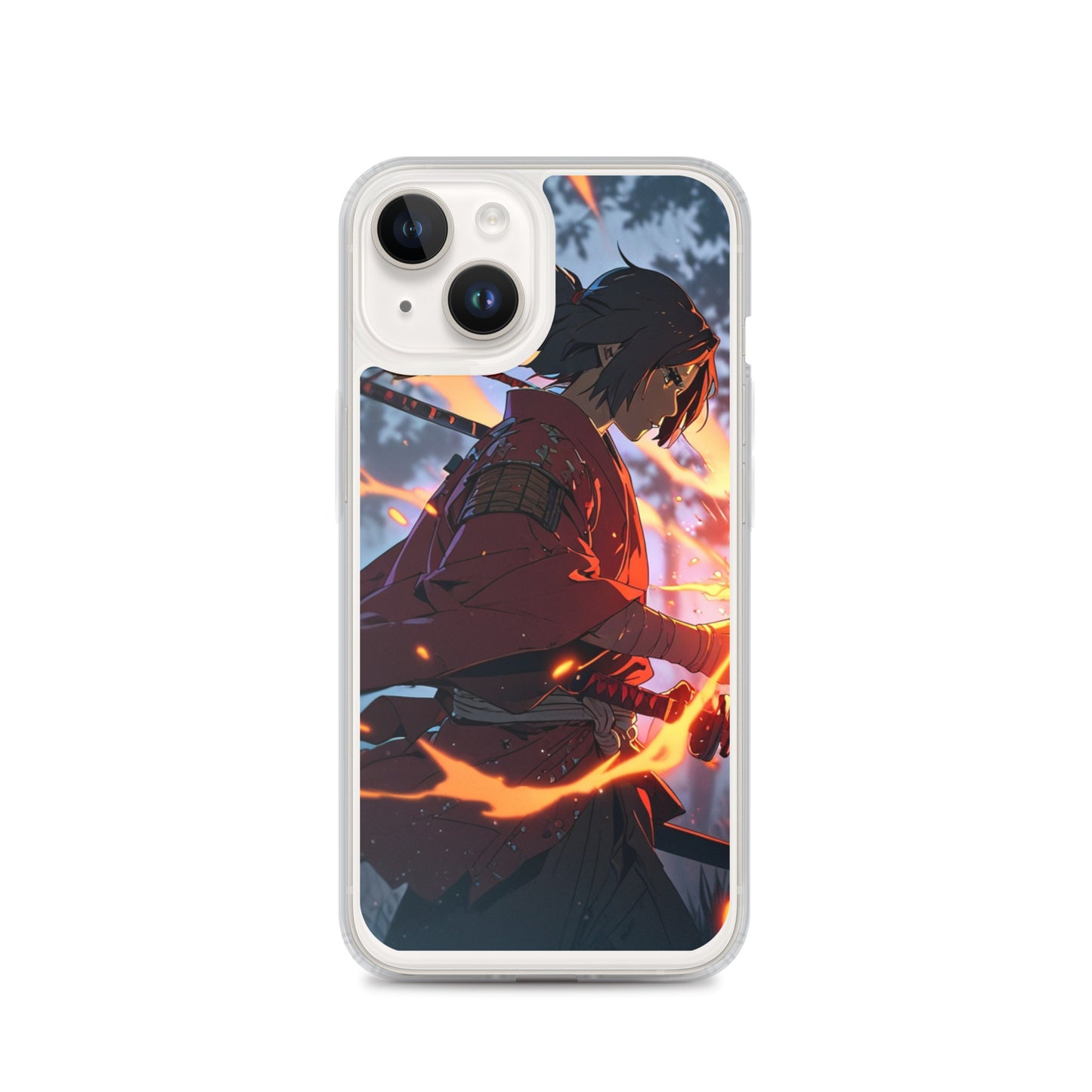 Fire samurai Clear Case for iPhone®