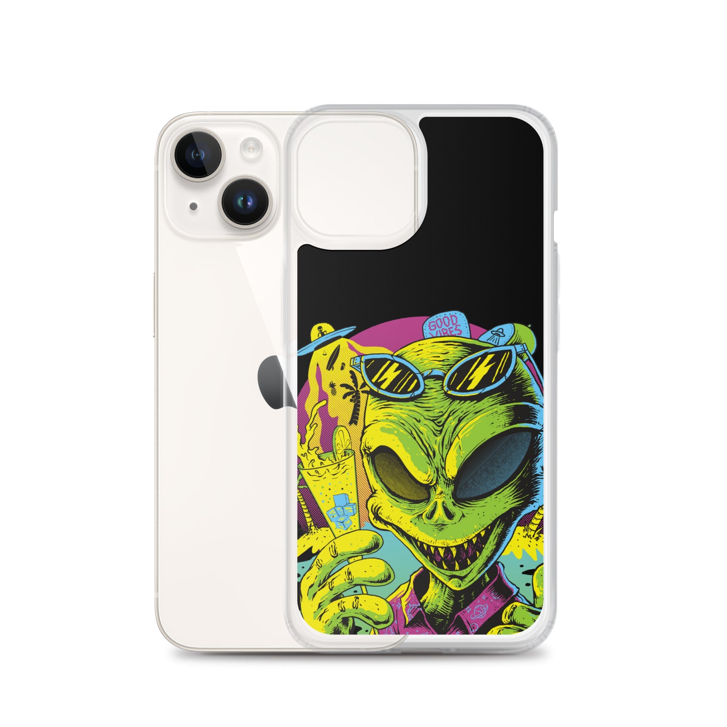 Cool Alien Clear Case for iPhone®