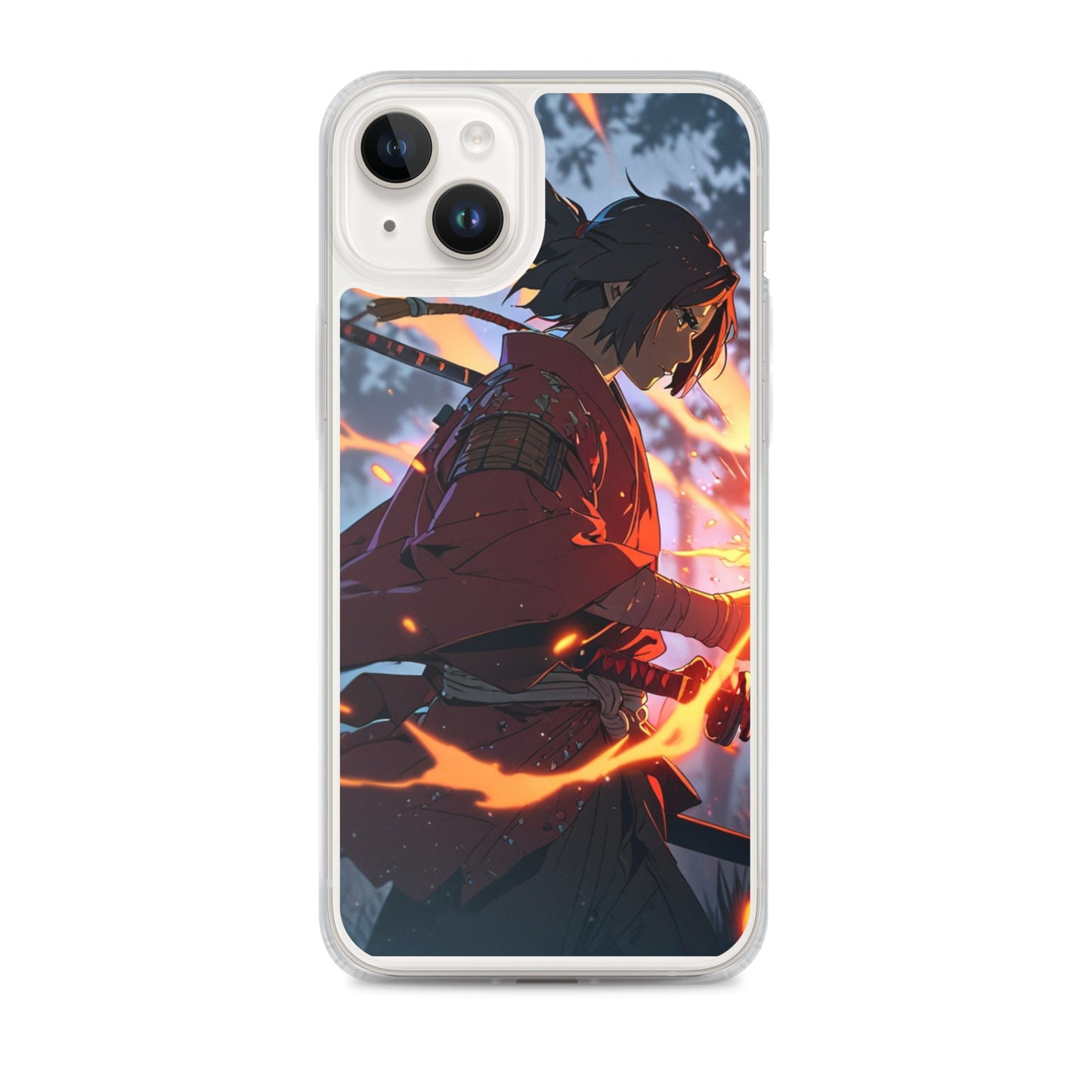 Fire samurai Clear Case for iPhone®