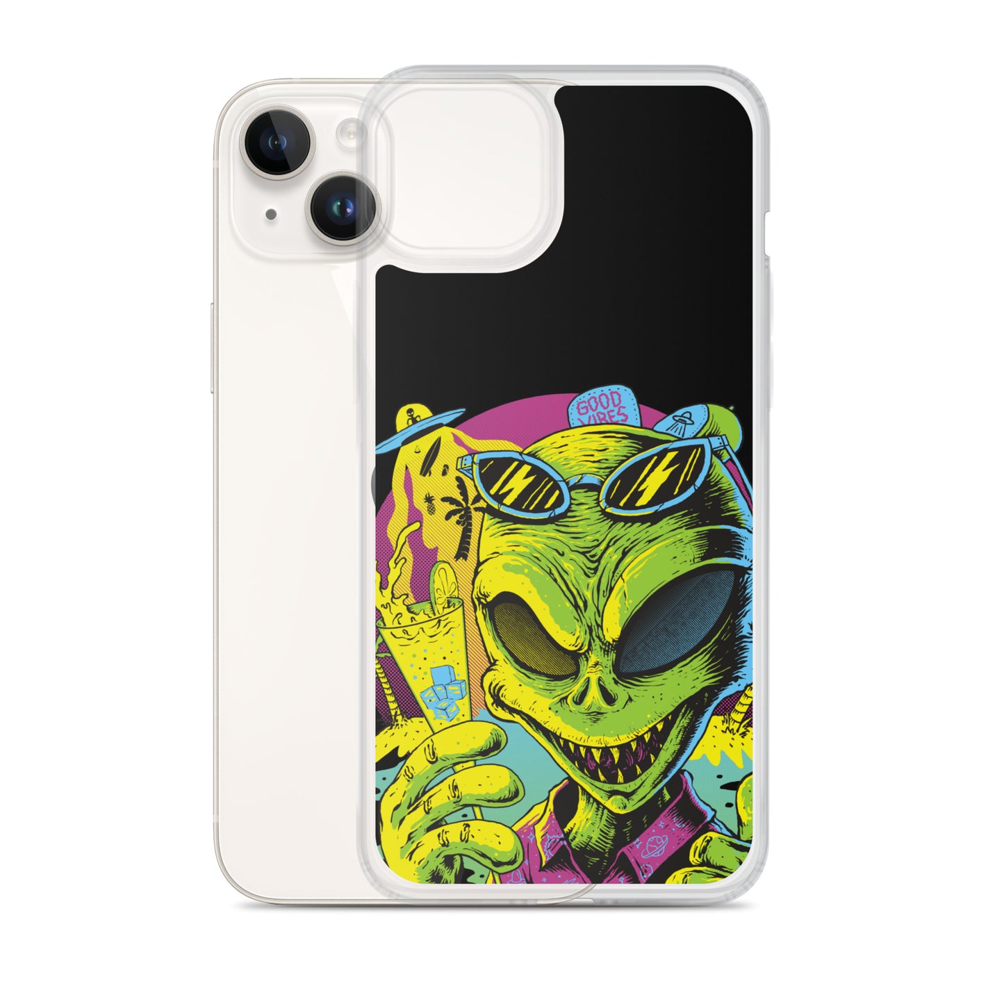 Cool Alien Clear Case for iPhone®