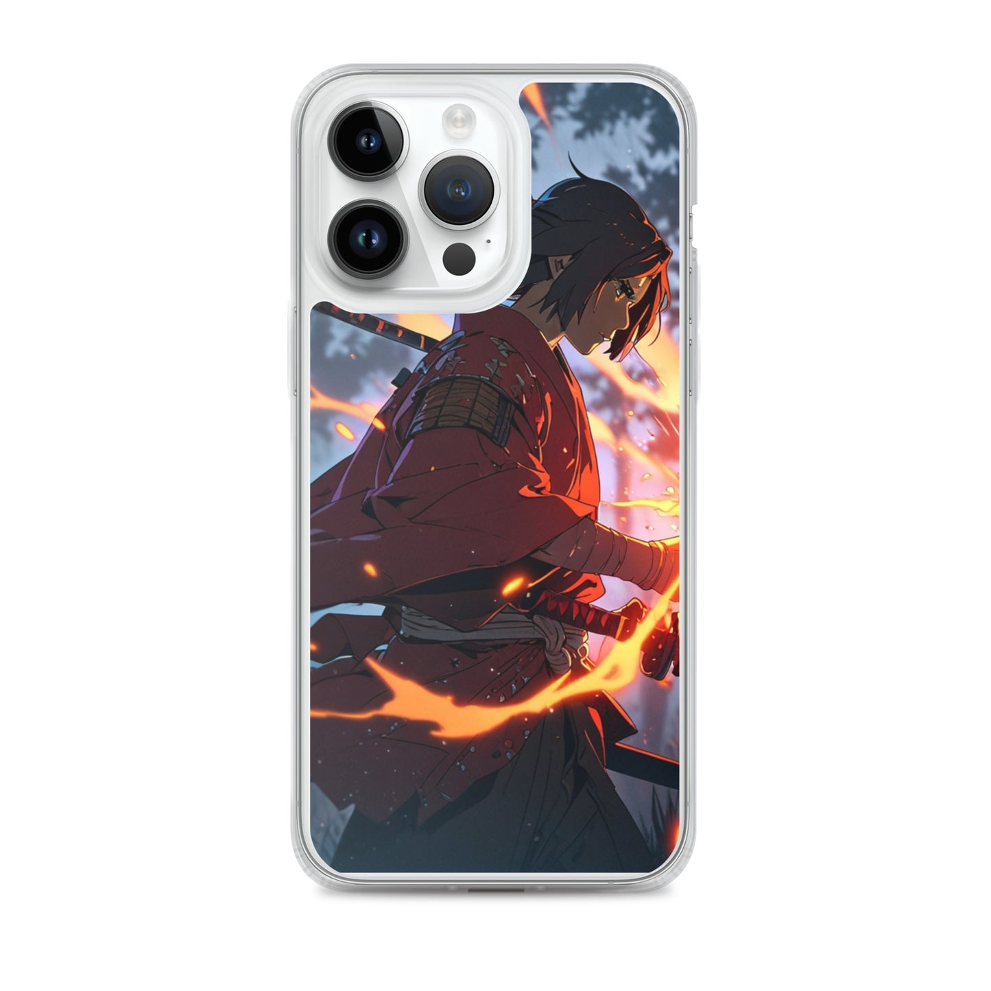 Fire samurai Clear Case for iPhone®