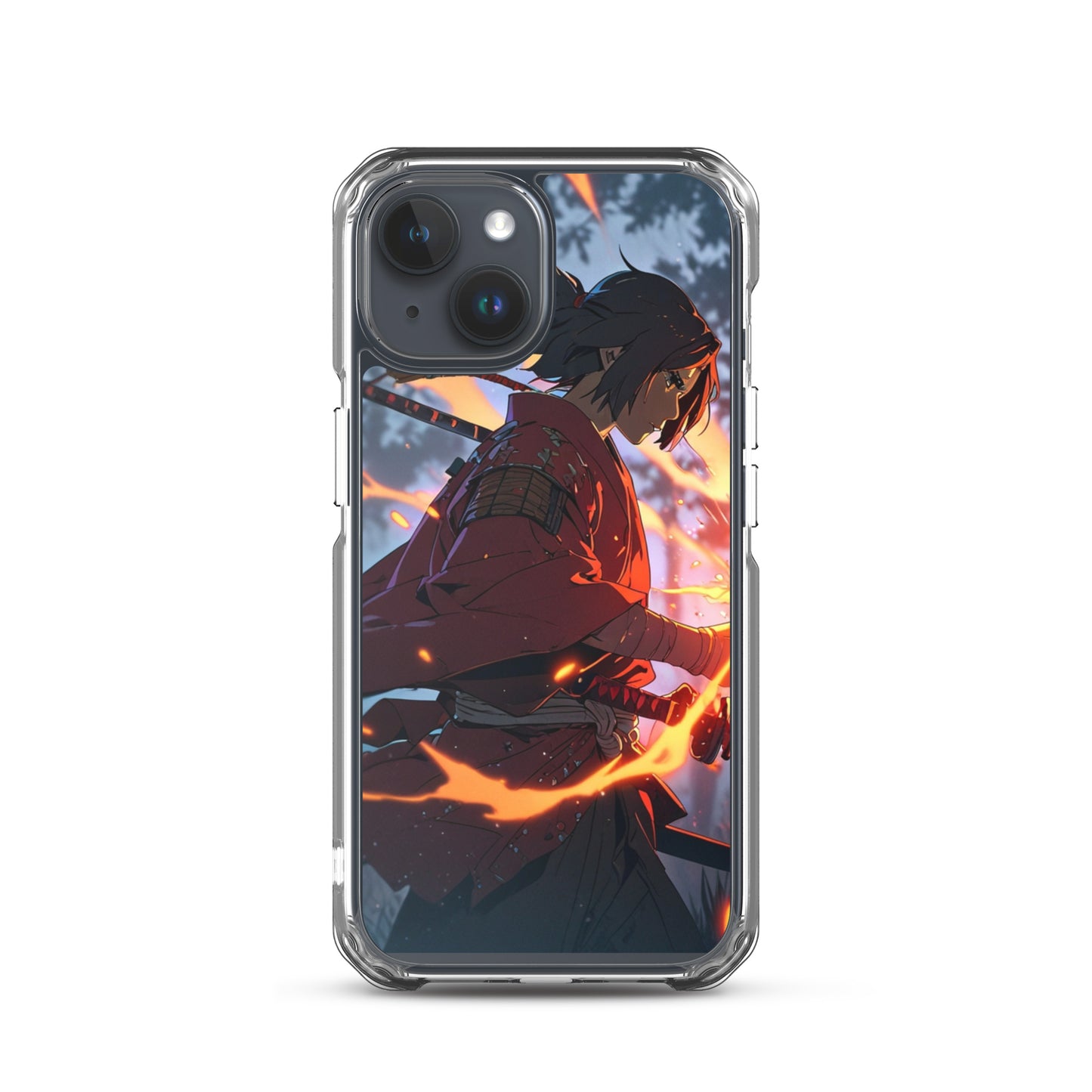 Fire samurai Clear Case for iPhone®