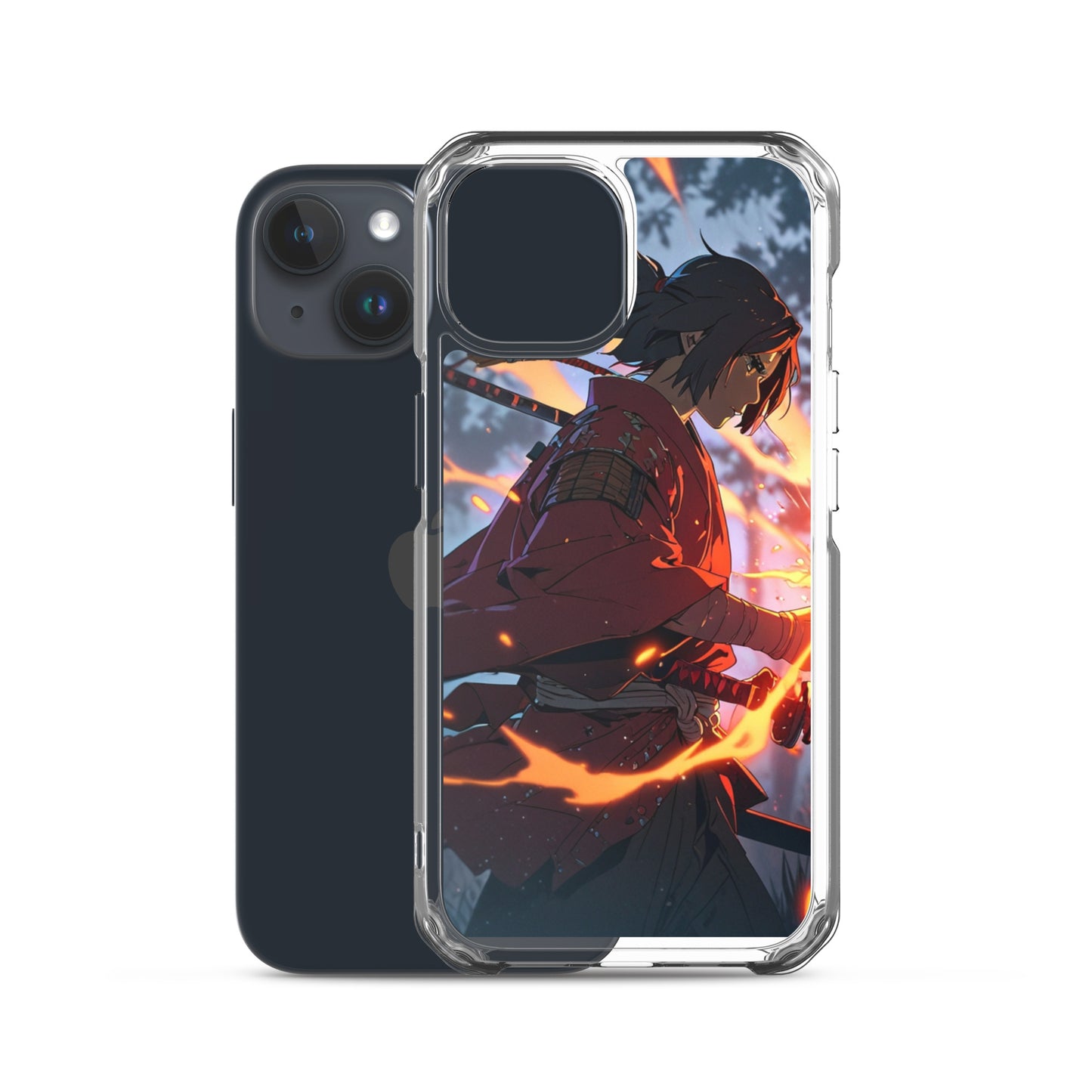 Fire samurai Clear Case for iPhone®