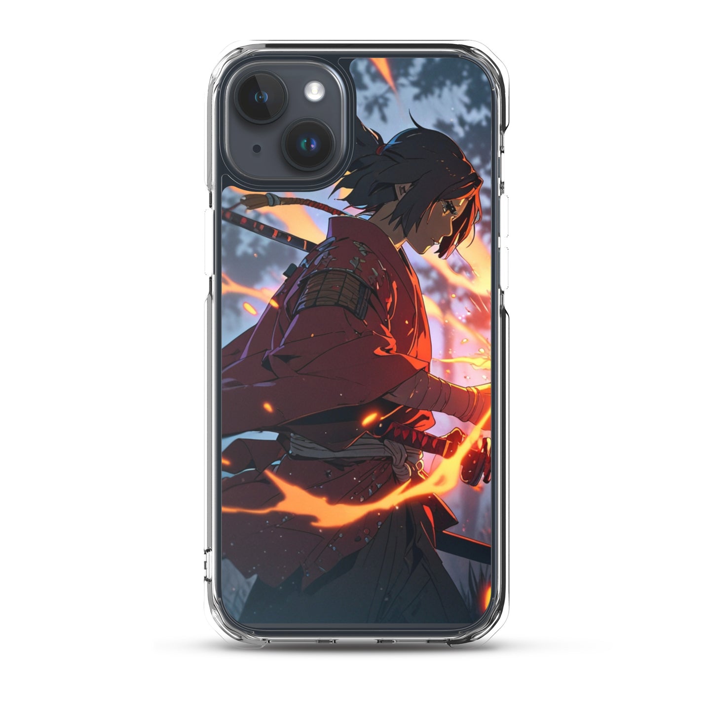 Fire samurai Clear Case for iPhone®