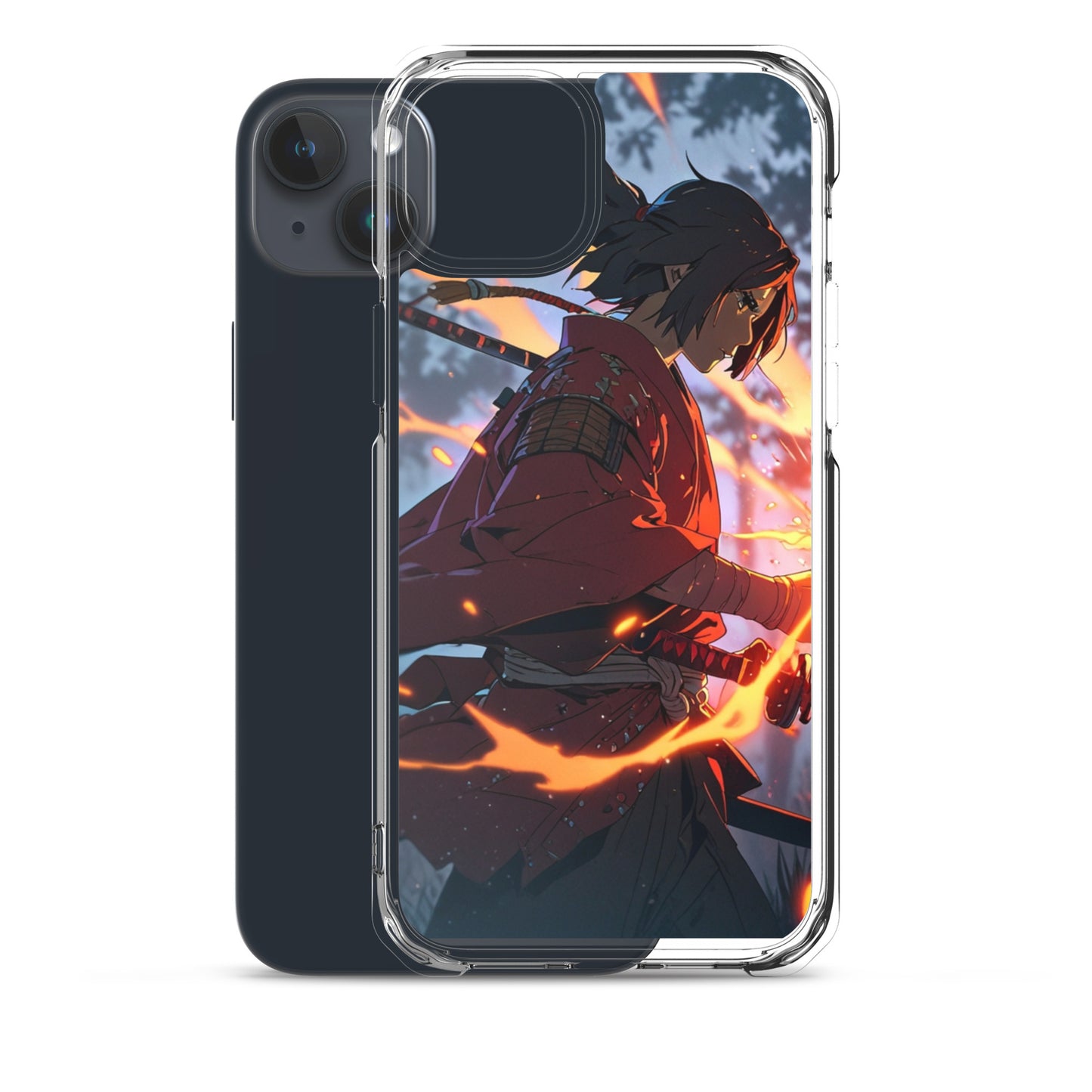 Fire samurai Clear Case for iPhone®