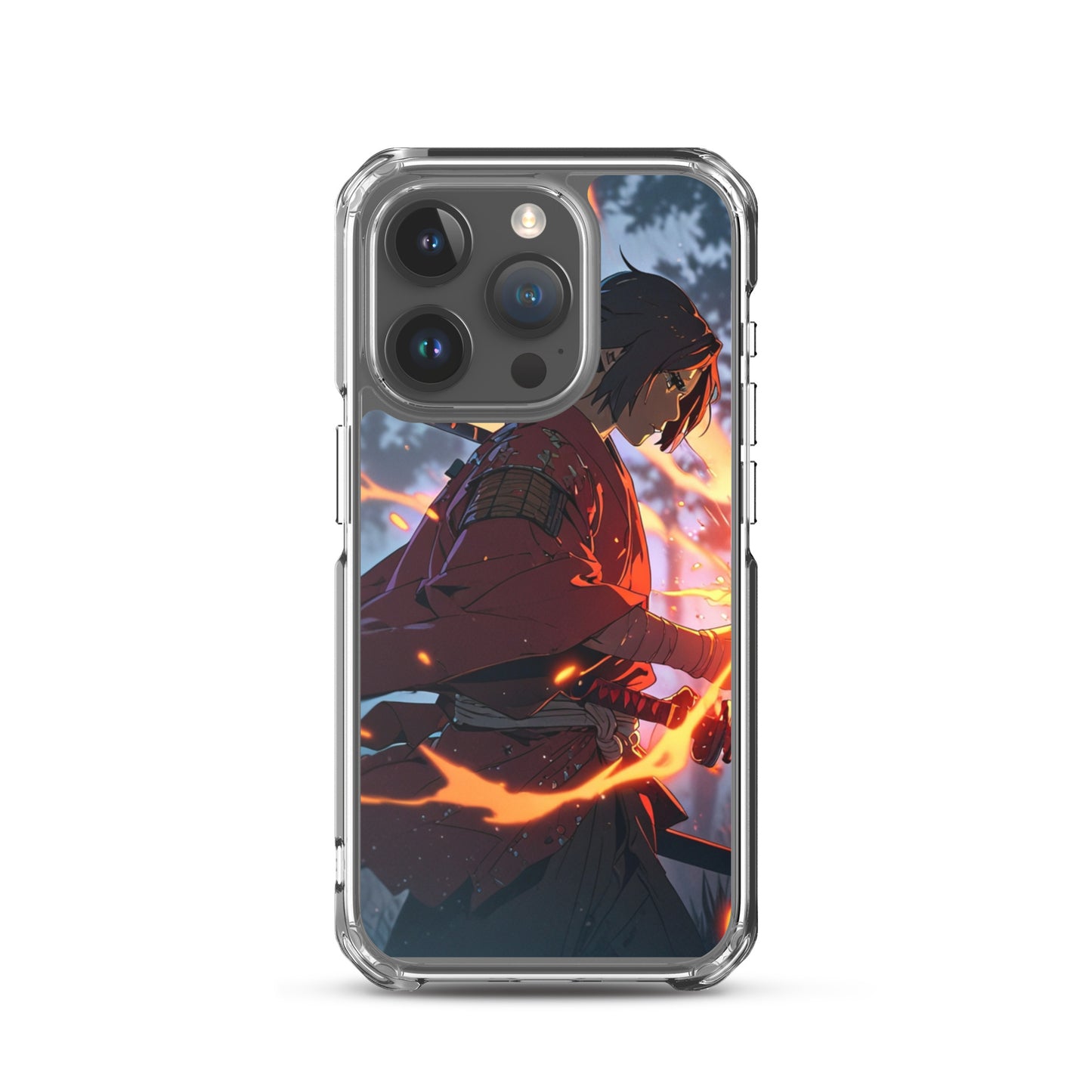Fire samurai Clear Case for iPhone®
