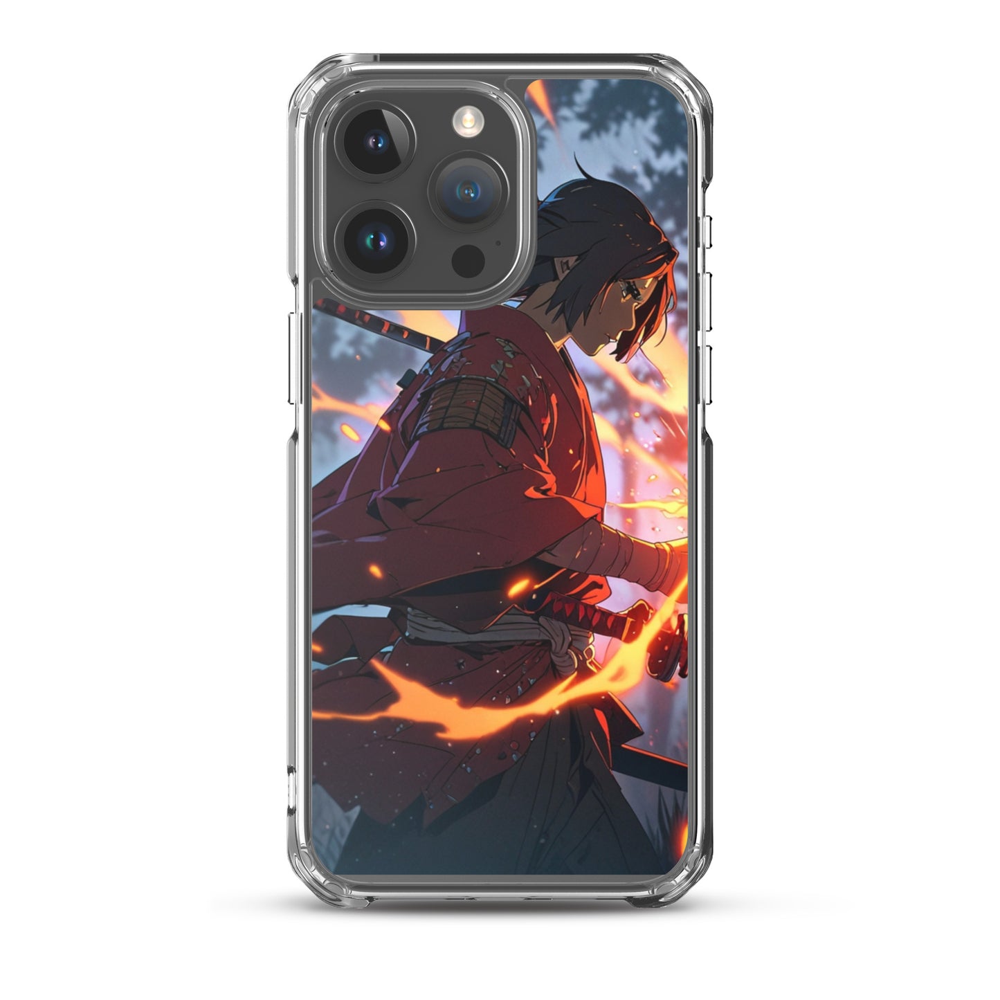 Fire samurai Clear Case for iPhone®