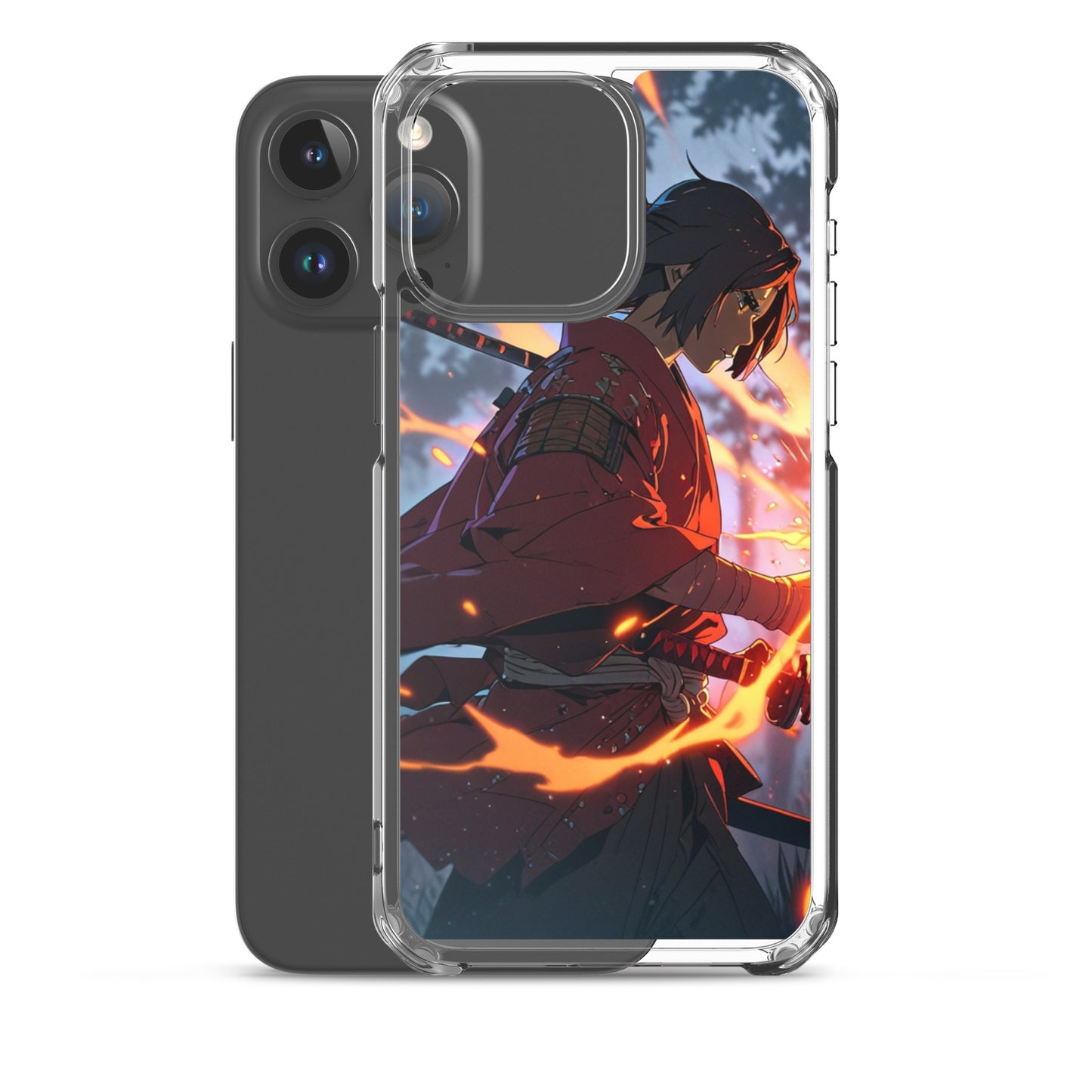 Fire samurai Clear Case for iPhone®