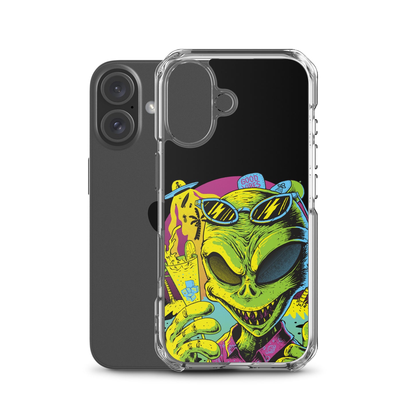 Cool Alien Clear Case for iPhone®