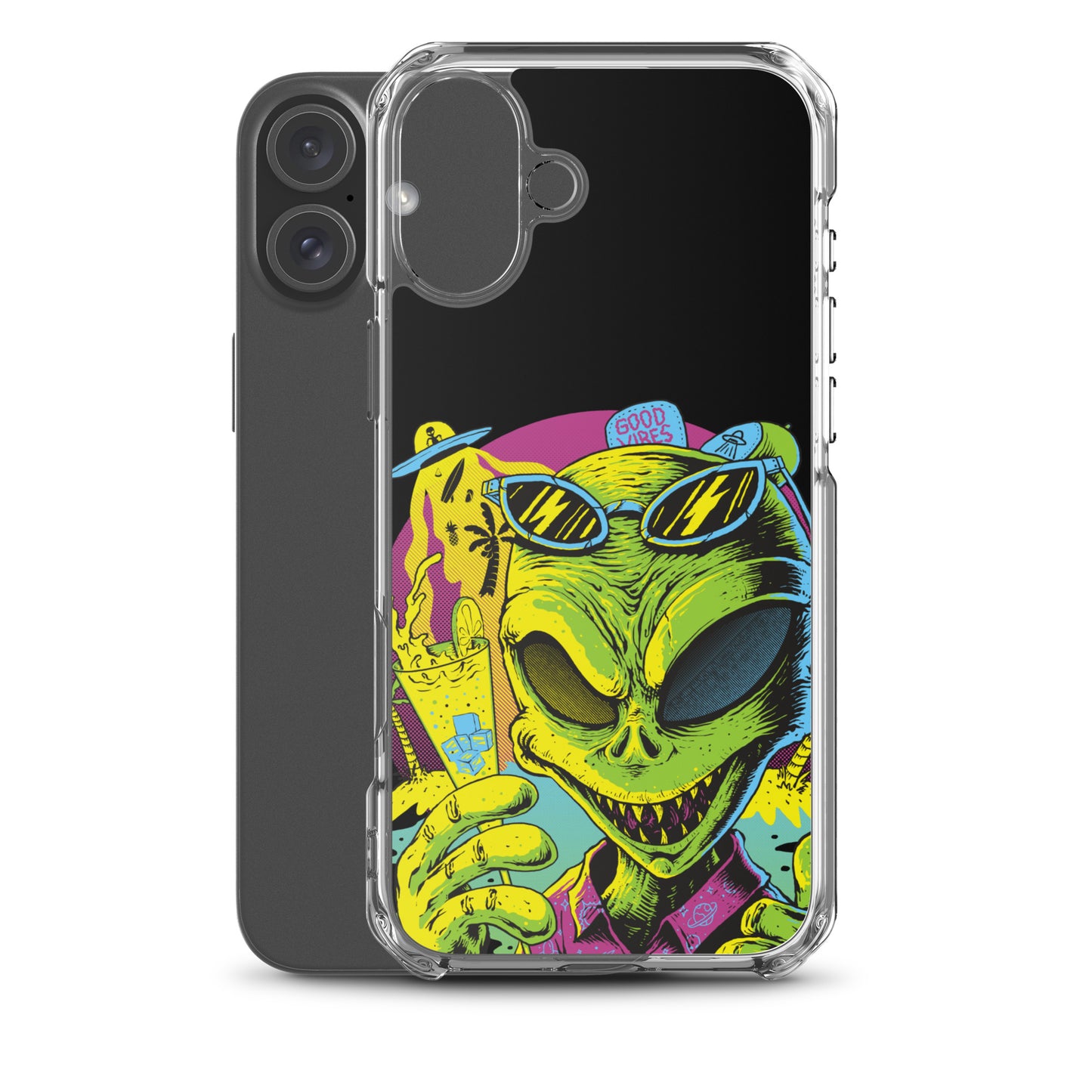 Cool Alien Clear Case for iPhone®
