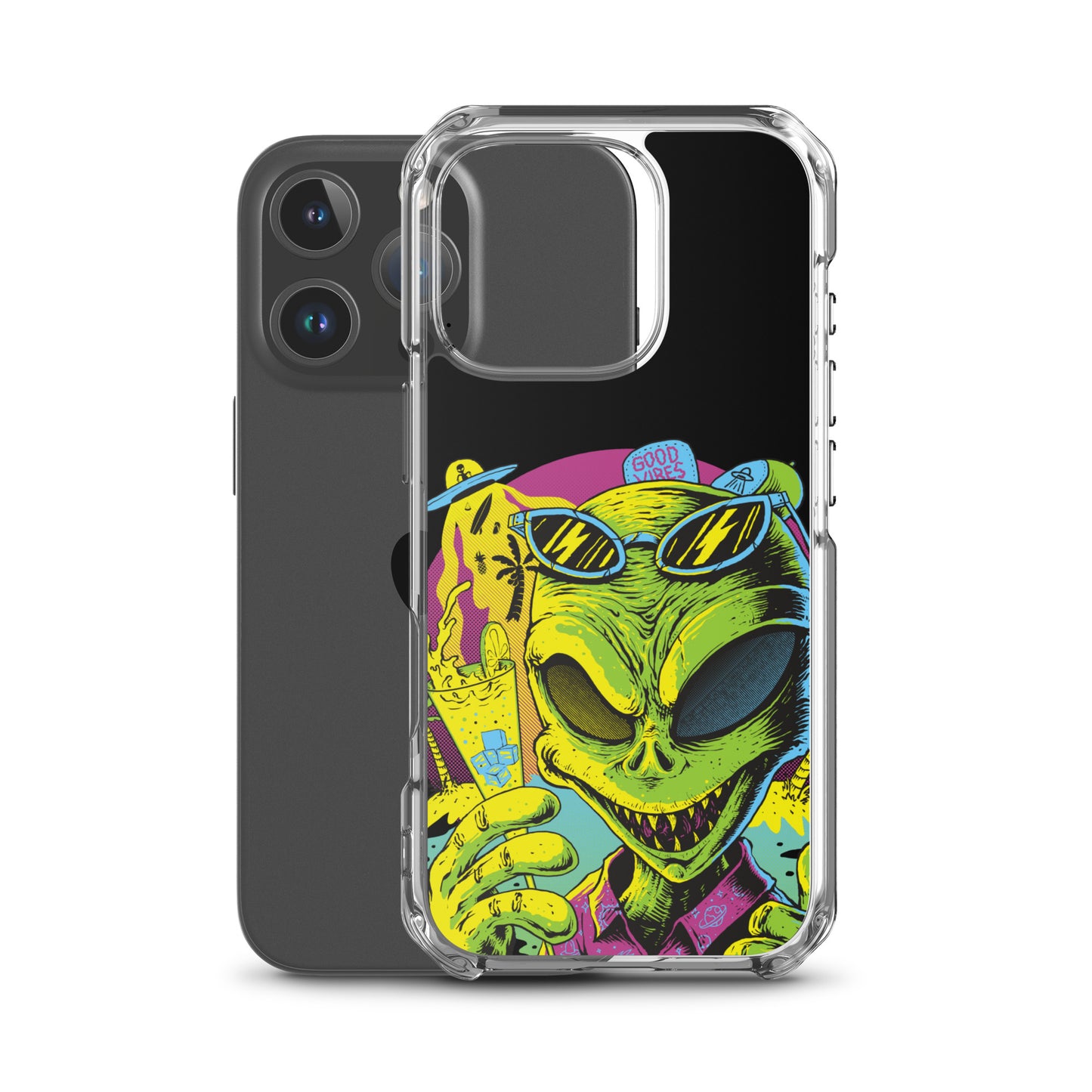 Cool Alien Clear Case for iPhone®