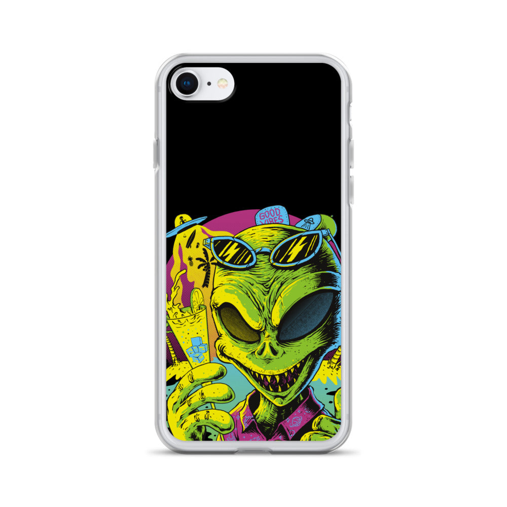 Cool Alien Clear Case for iPhone®