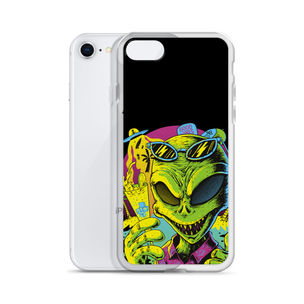 Cool Alien Clear Case for iPhone®