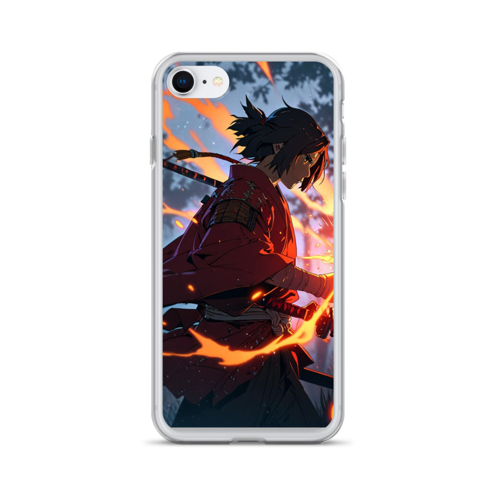 Fire samurai Clear Case for iPhone®