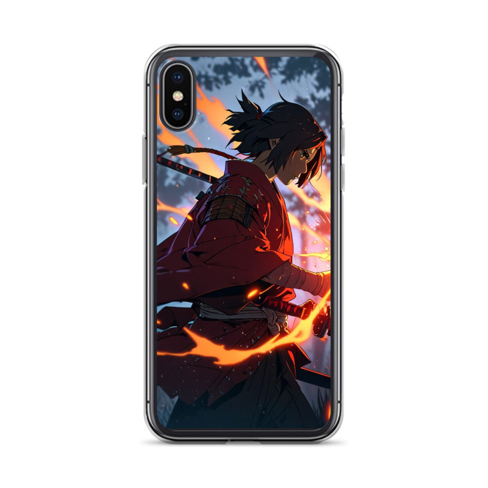 Fire samurai Clear Case for iPhone®