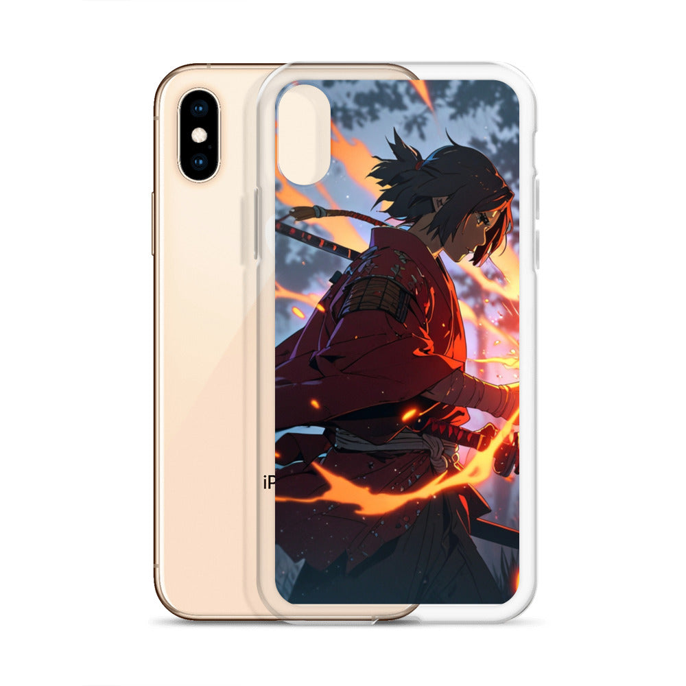 Fire samurai Clear Case for iPhone®