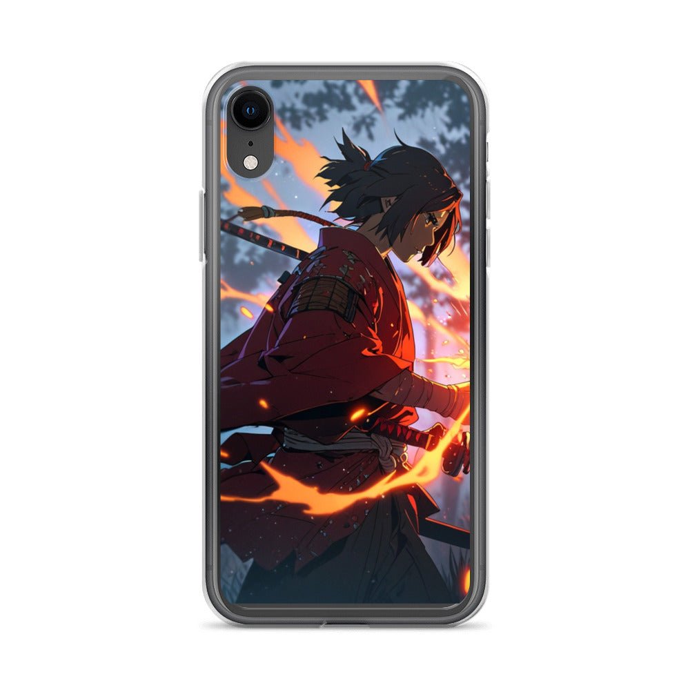 Fire samurai Clear Case for iPhone®