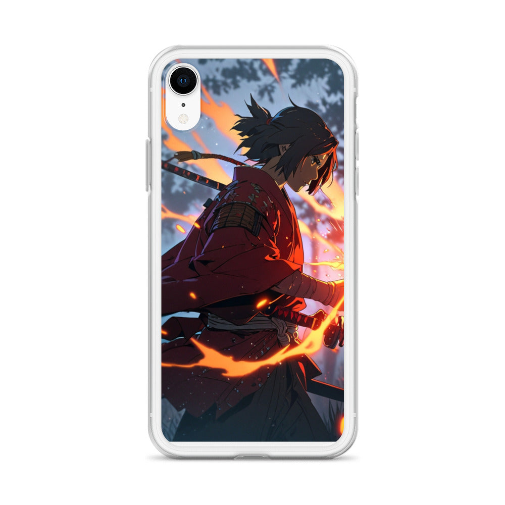 Fire samurai Clear Case for iPhone®