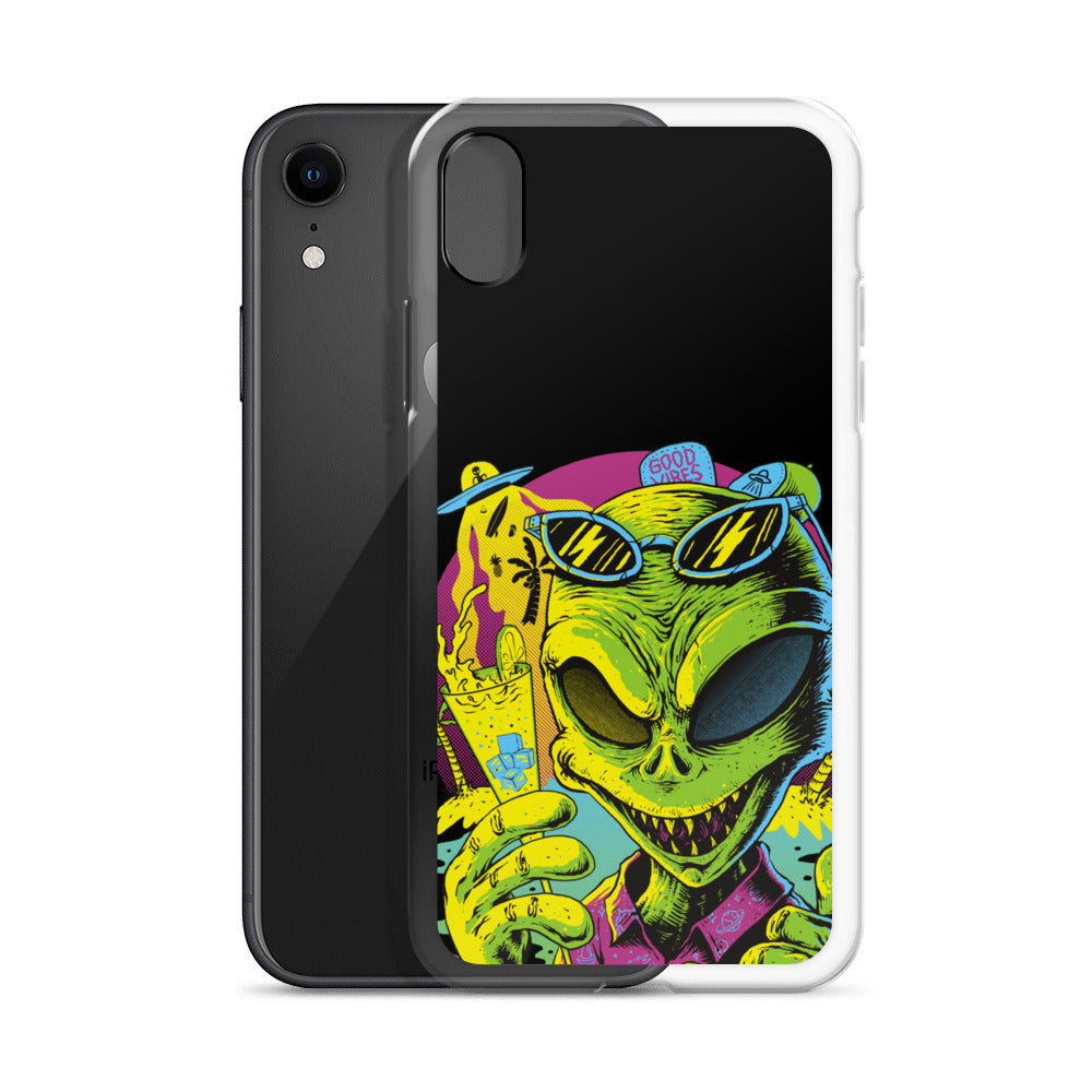 Cool Alien Clear Case for iPhone®