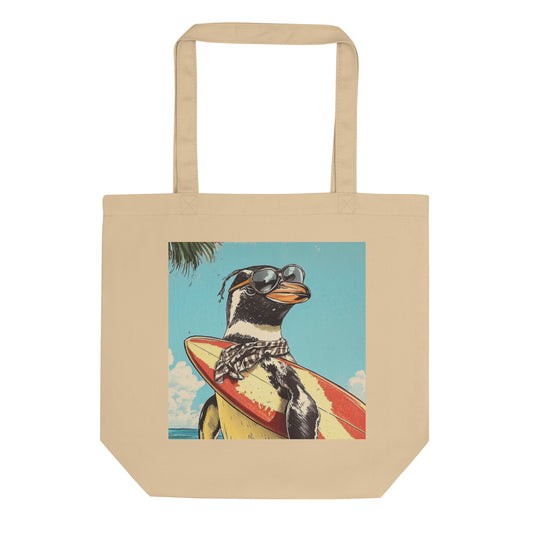 Surfer penguin Eco Tote Bag