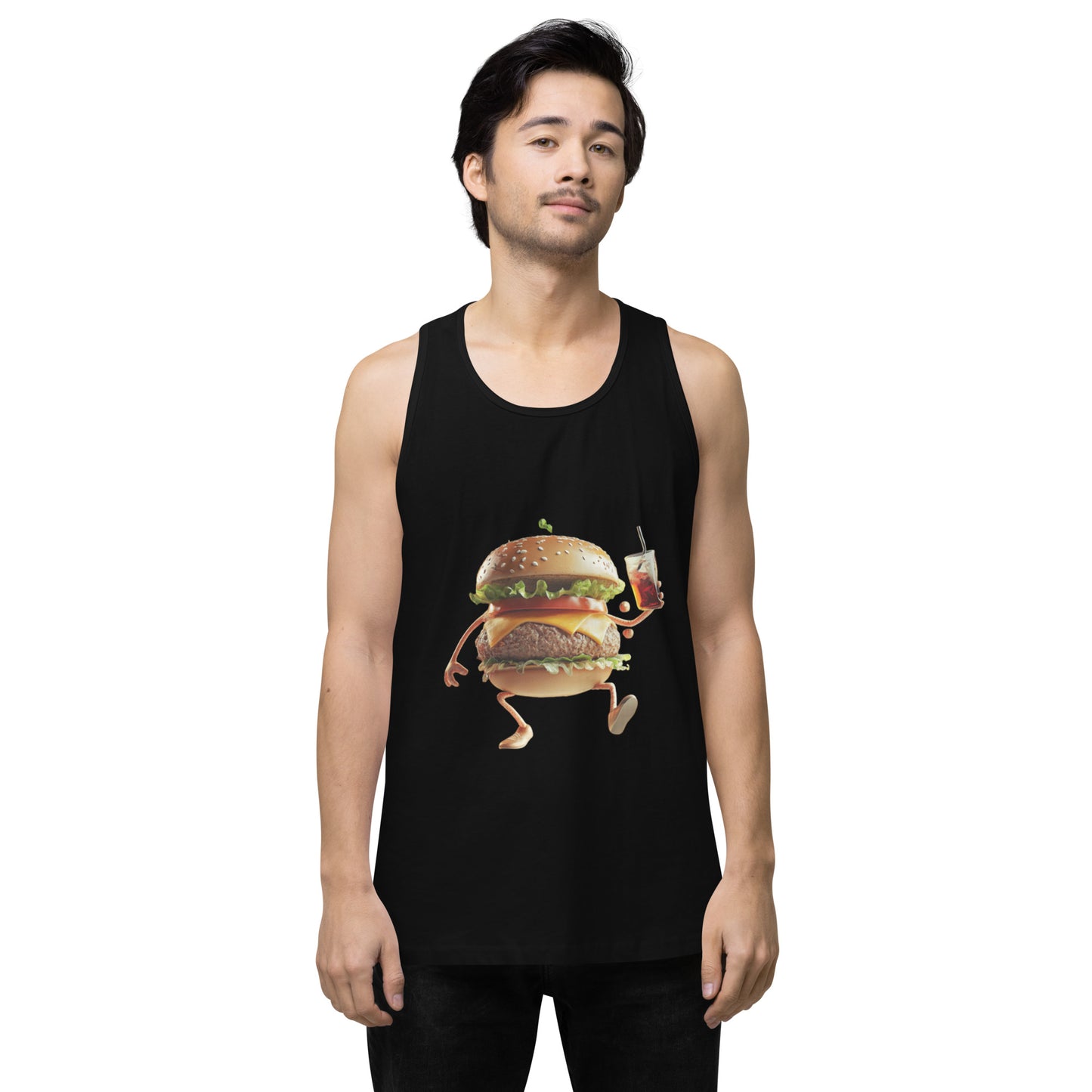 Burger Men’s premium tank top