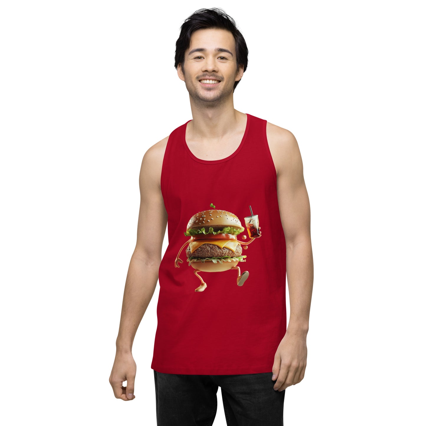 Burger Men’s premium tank top