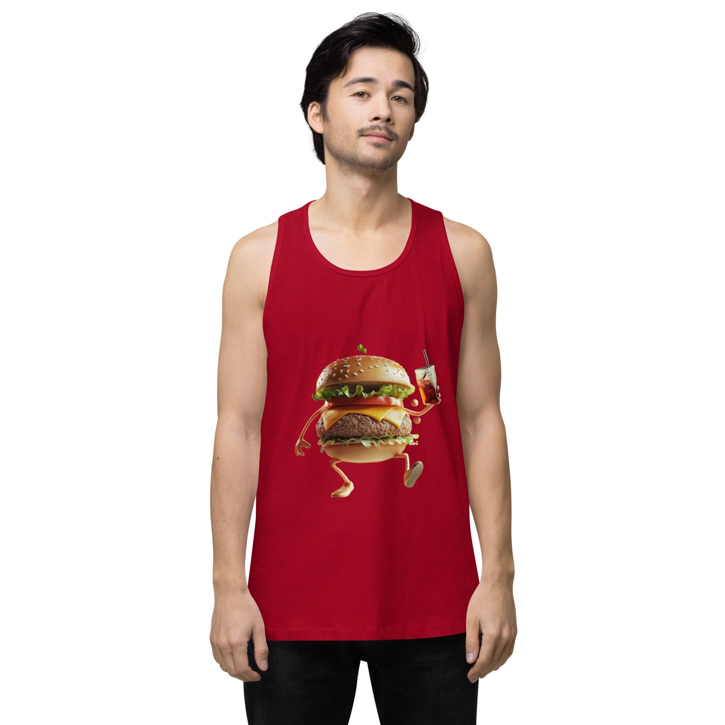 Burger Men’s premium tank top