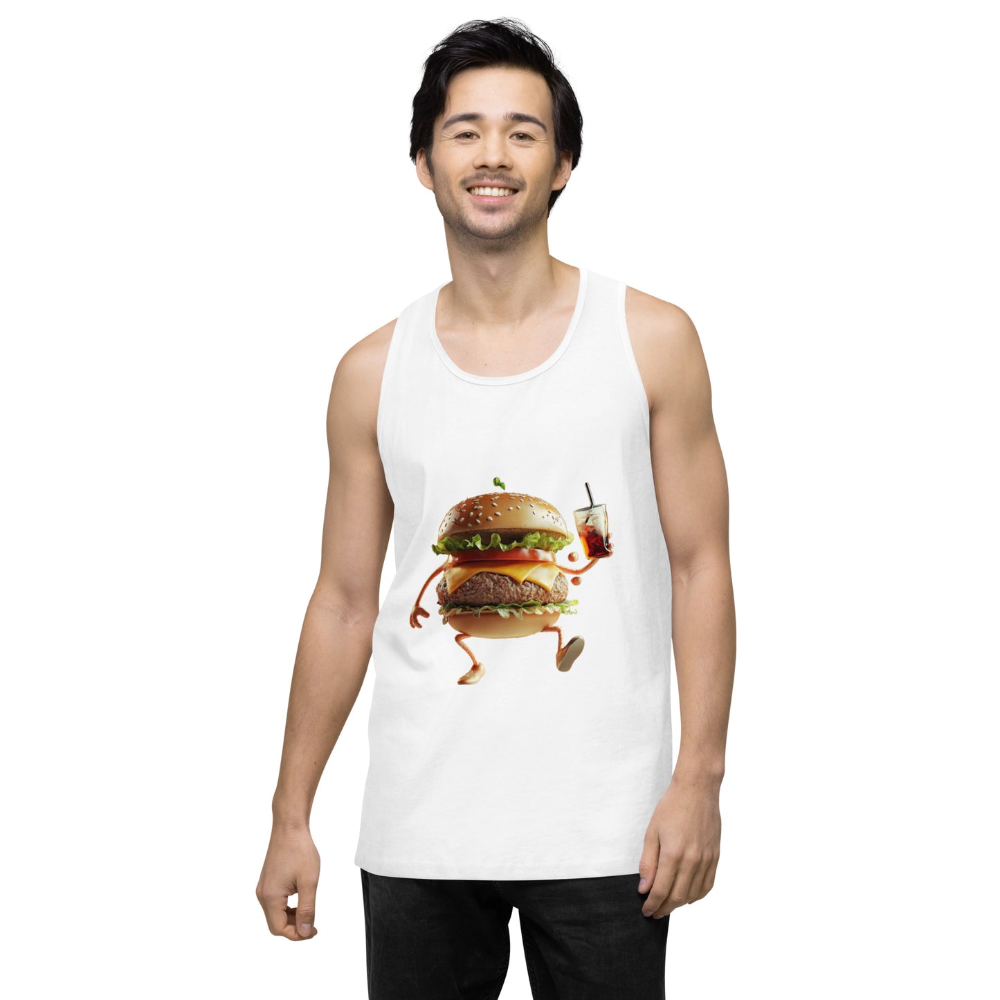 Burger Men’s premium tank top
