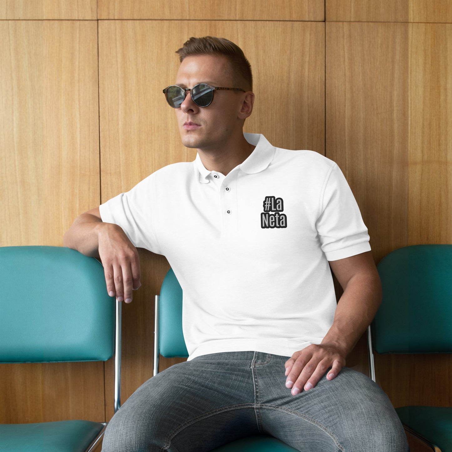 #La Neta Men's Premium Polo