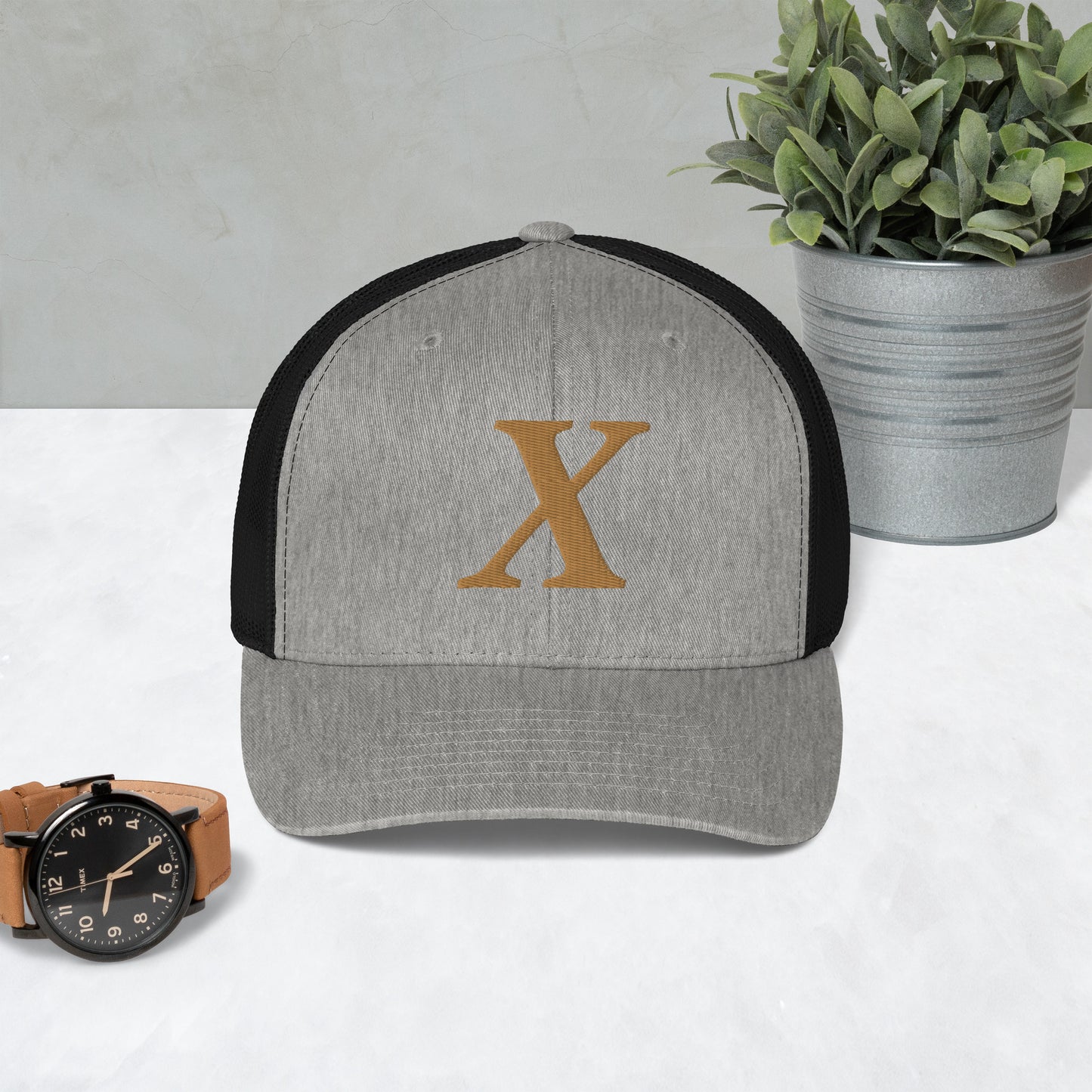 X Gold Trucker Cap