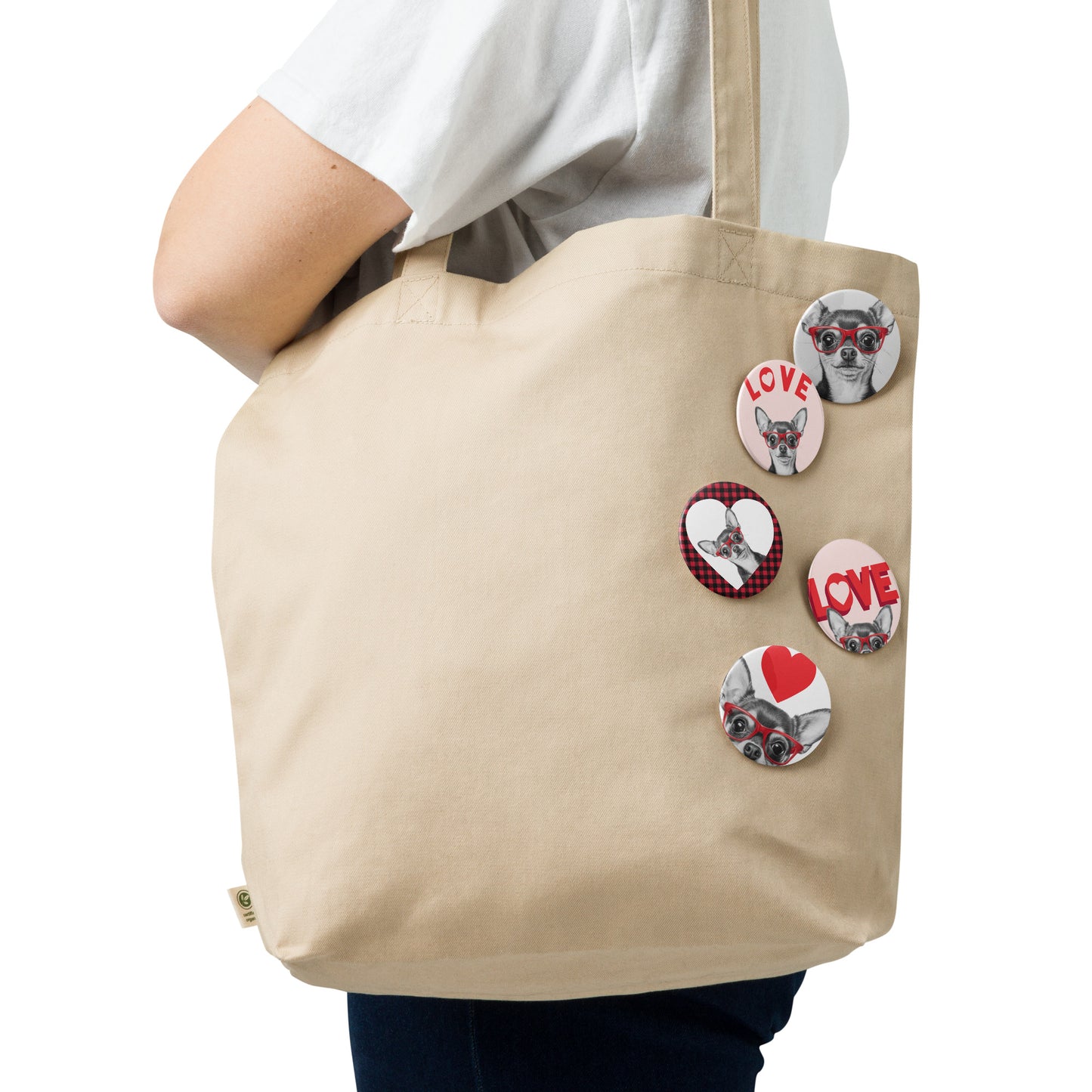 Chihuahua lover Set of pin buttons