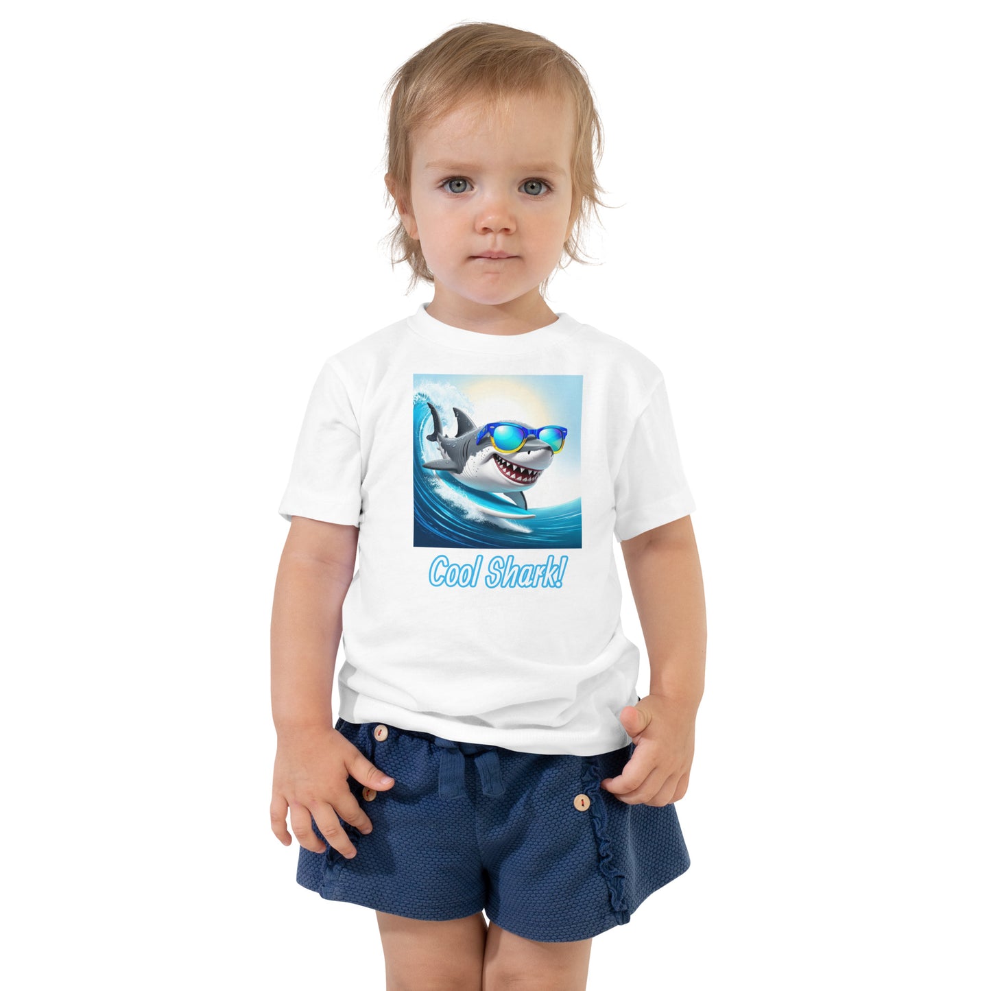 Cool shark Toddler Short Sleeve Tee