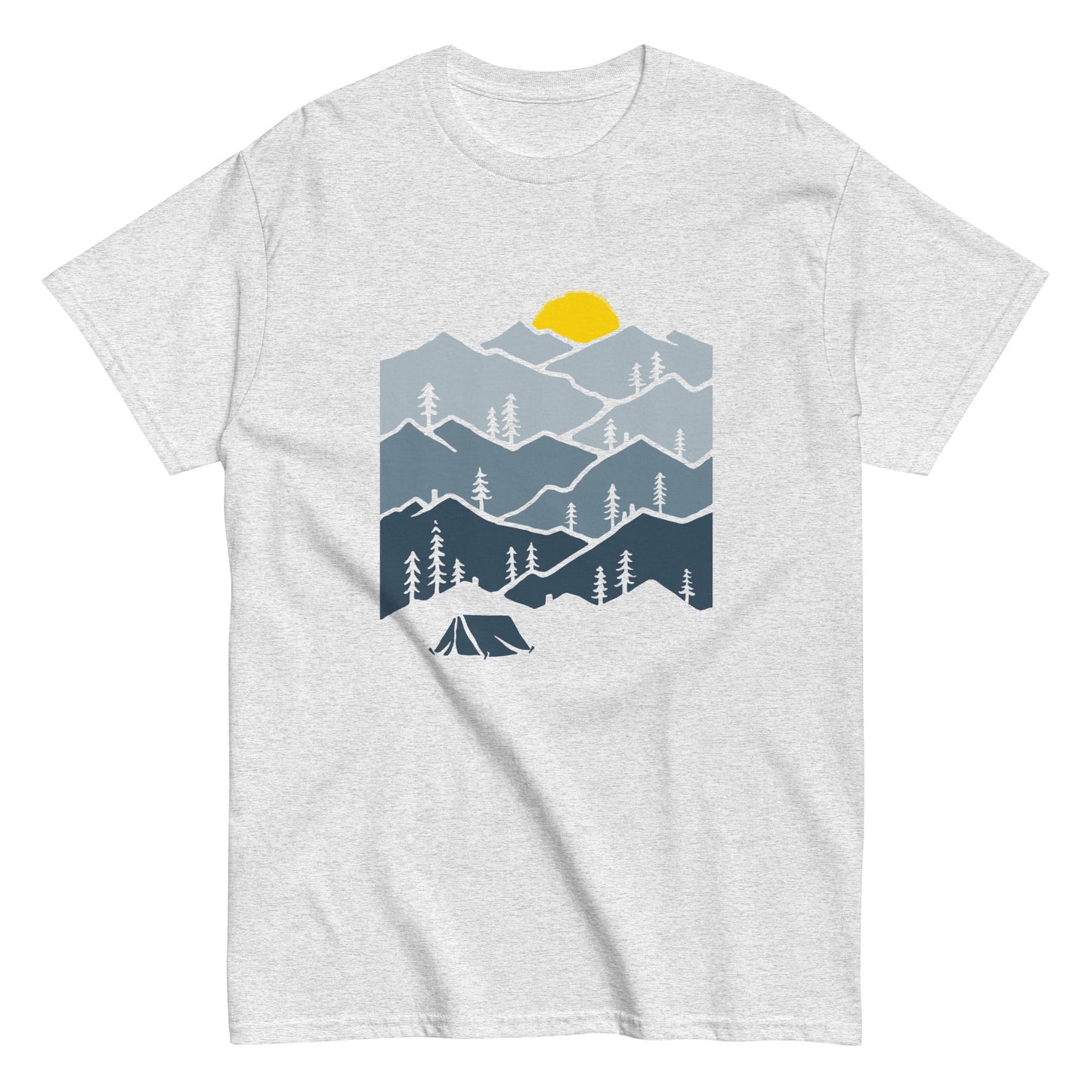 Camping in the mountains Unisex classic tee
