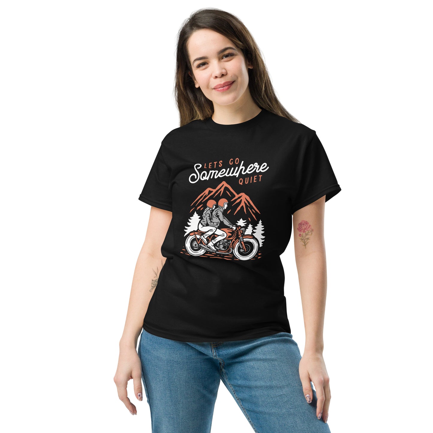 Lest go somewhere quiet Unisex classic tee