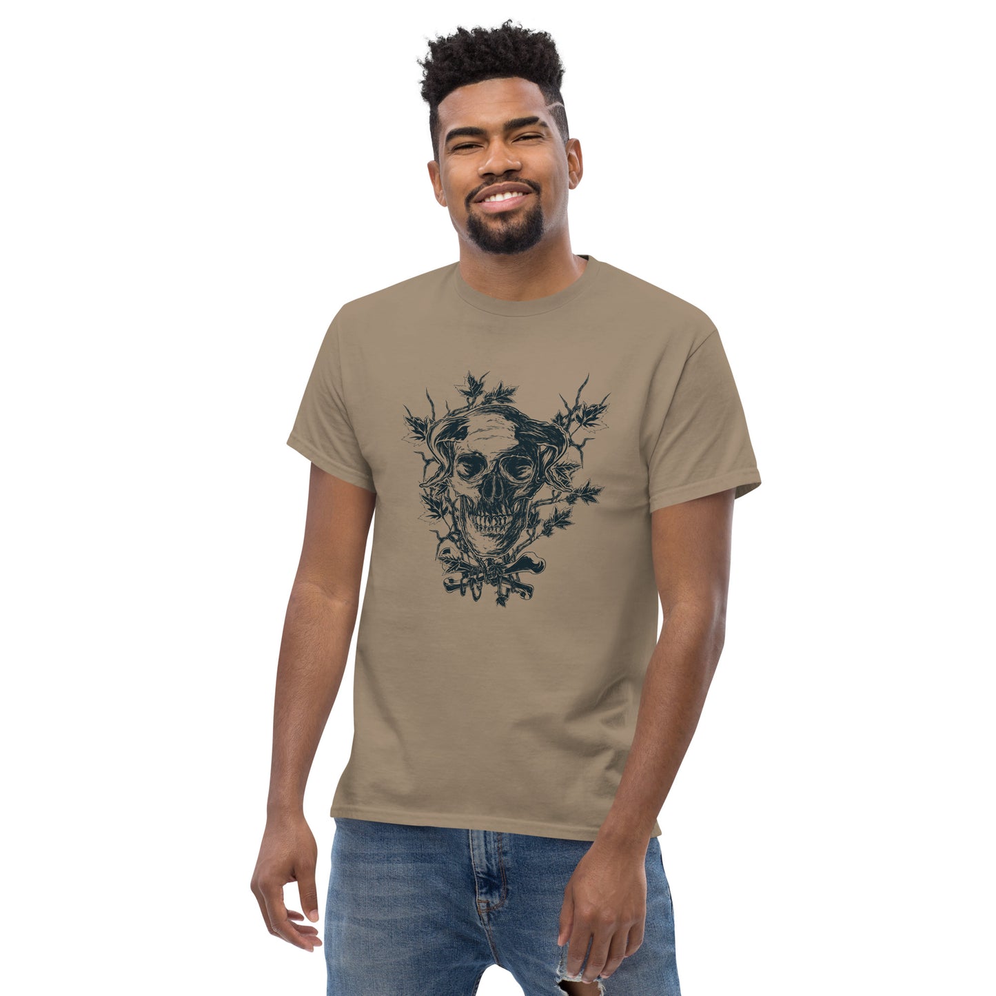 Skull on branches Unisex classic tee