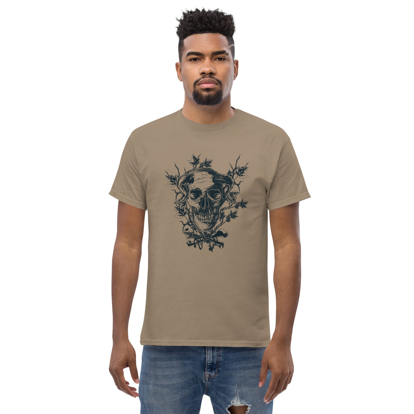Skull on branches Unisex classic tee