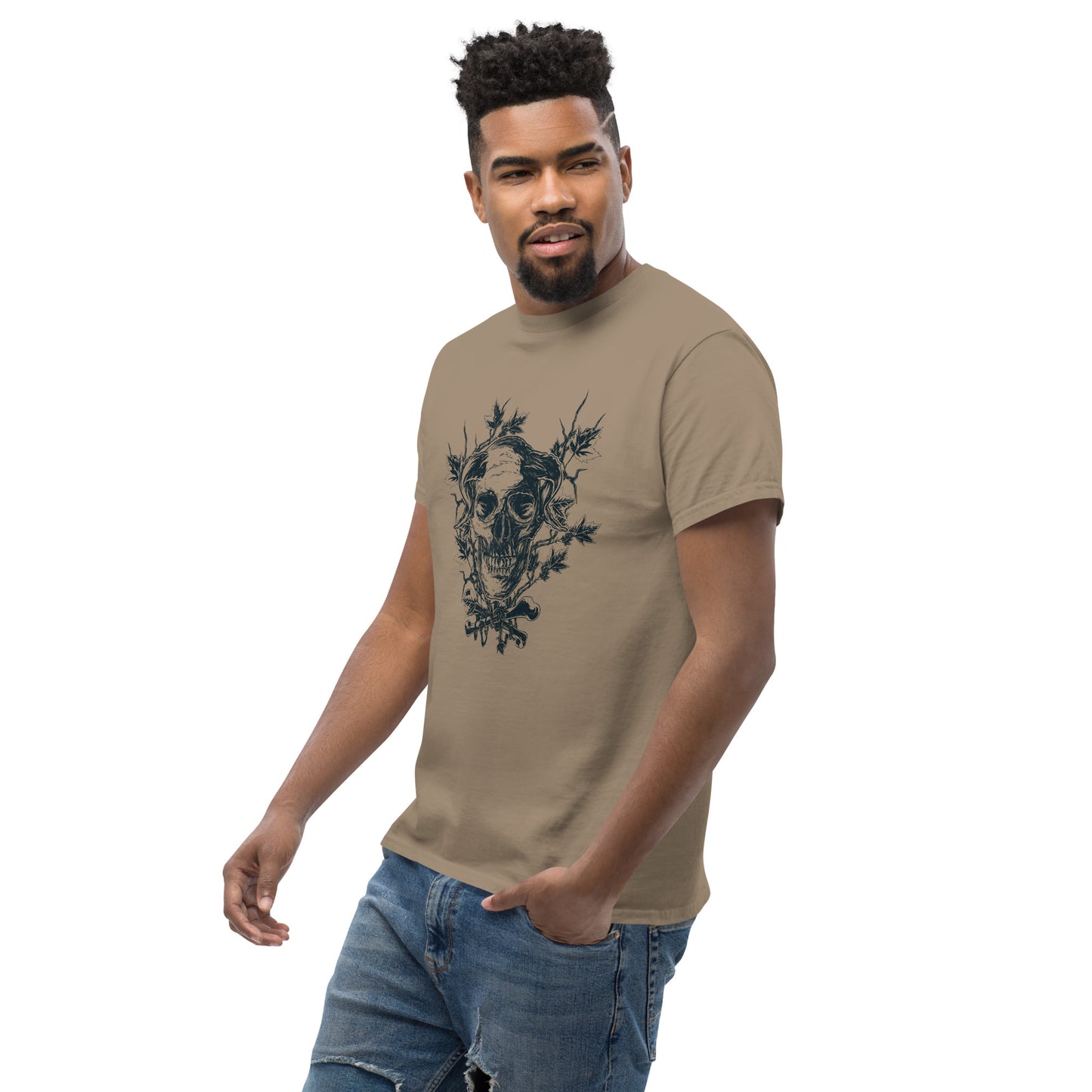 Skull on branches Unisex classic tee