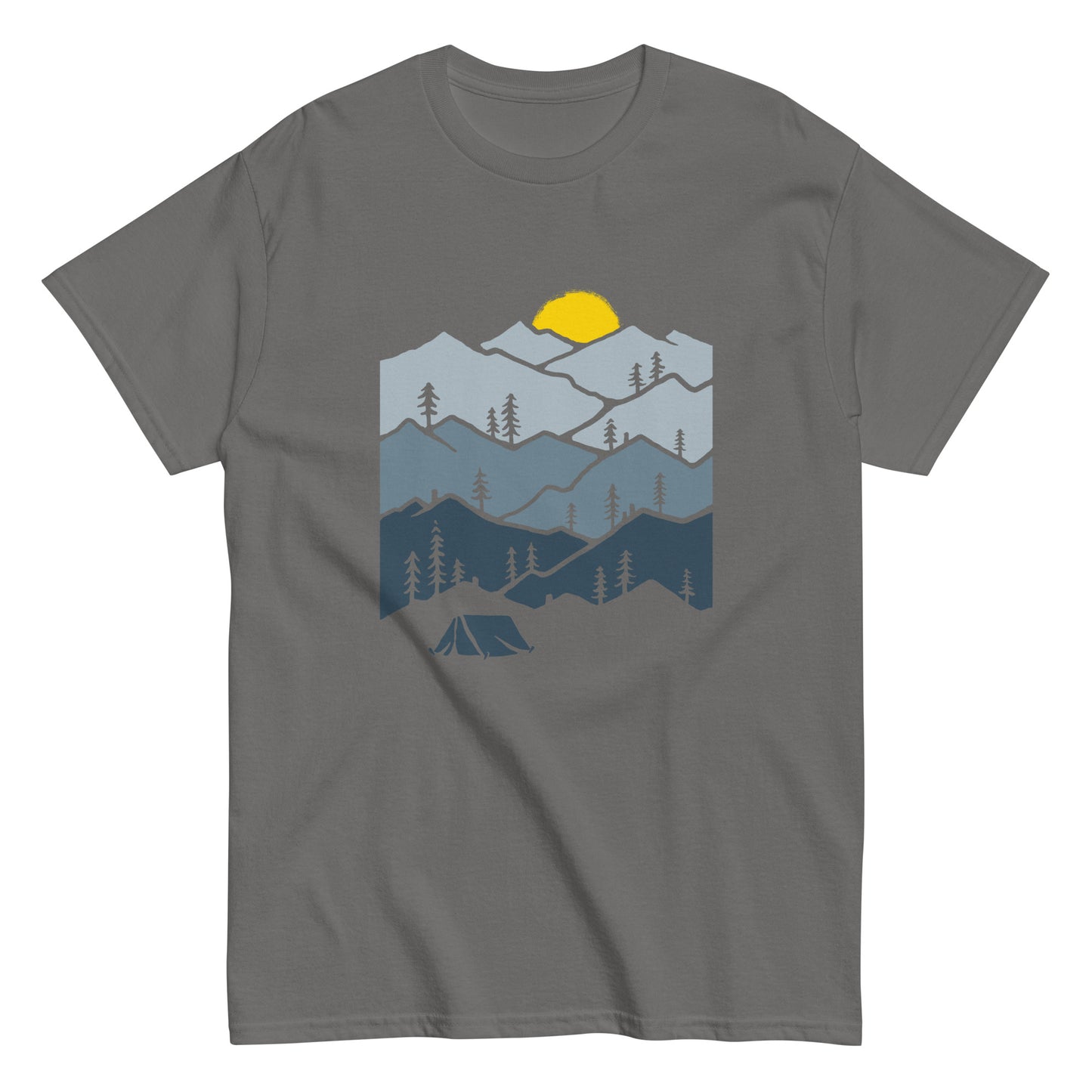 Camping in the mountains Unisex classic tee