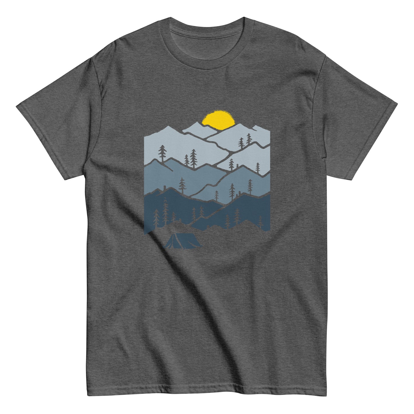 Camping in the mountains Unisex classic tee